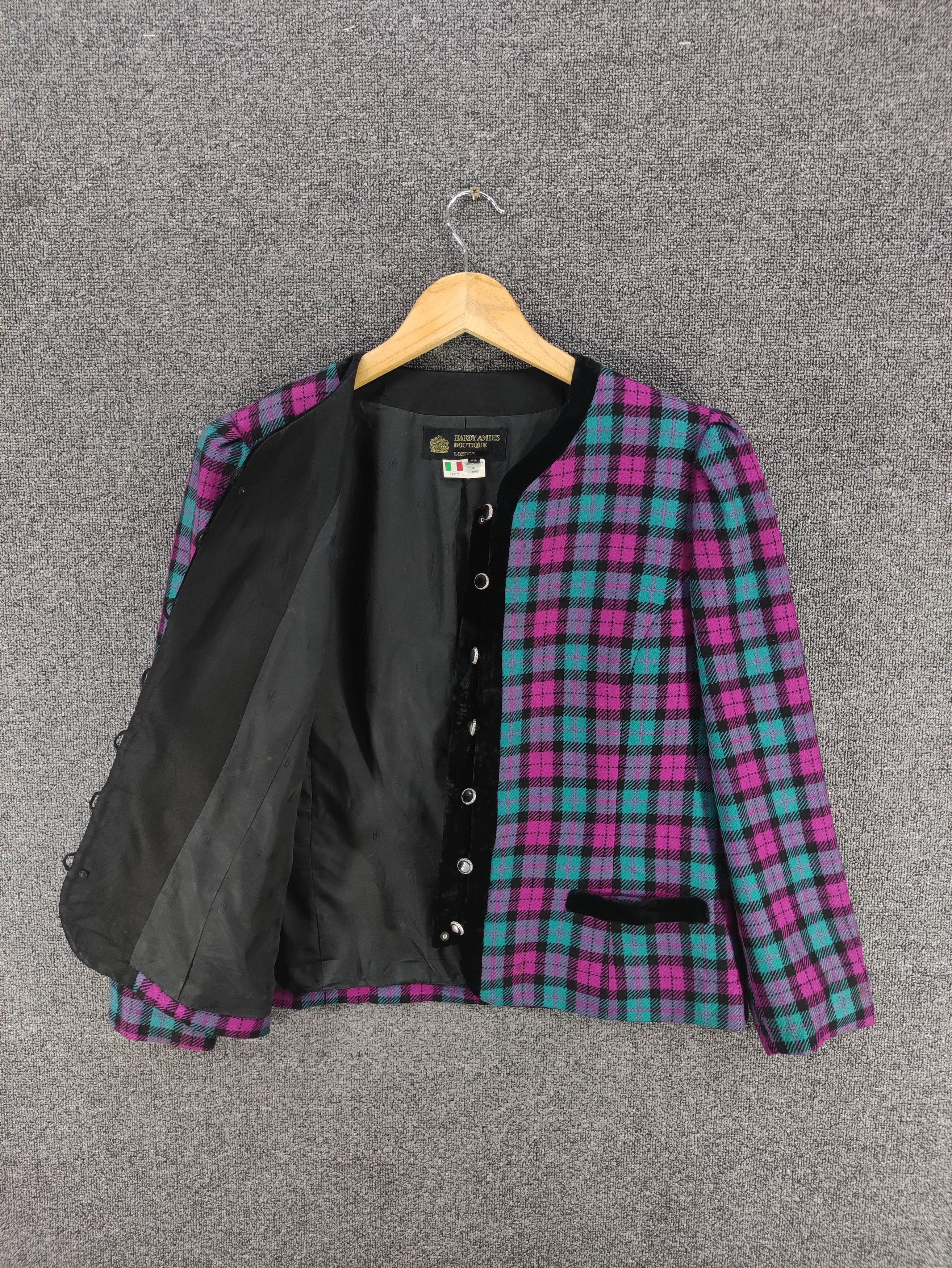 Hardy Amies Vintage Hardy Amies Boutique Checkered Wool Jacket Size M / US 6-8 / IT 42-44 - 6 Thumbnail