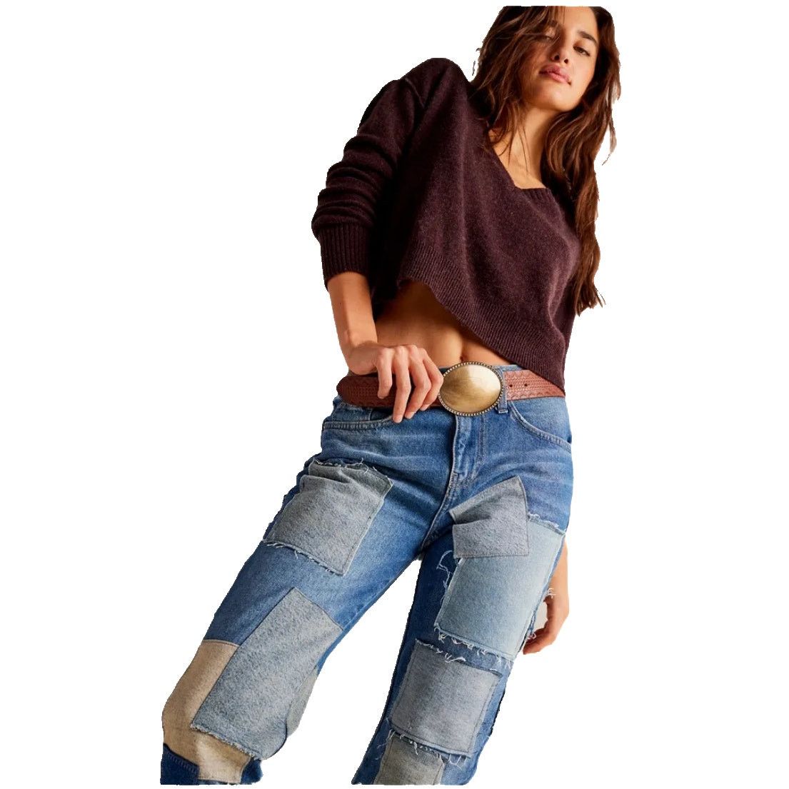 Free People New FREE PEOPLE We The Free Bare With Me Jeans $298 SIZE 25 Size 25" / US 0 / IT 36 - 3 Thumbnail
