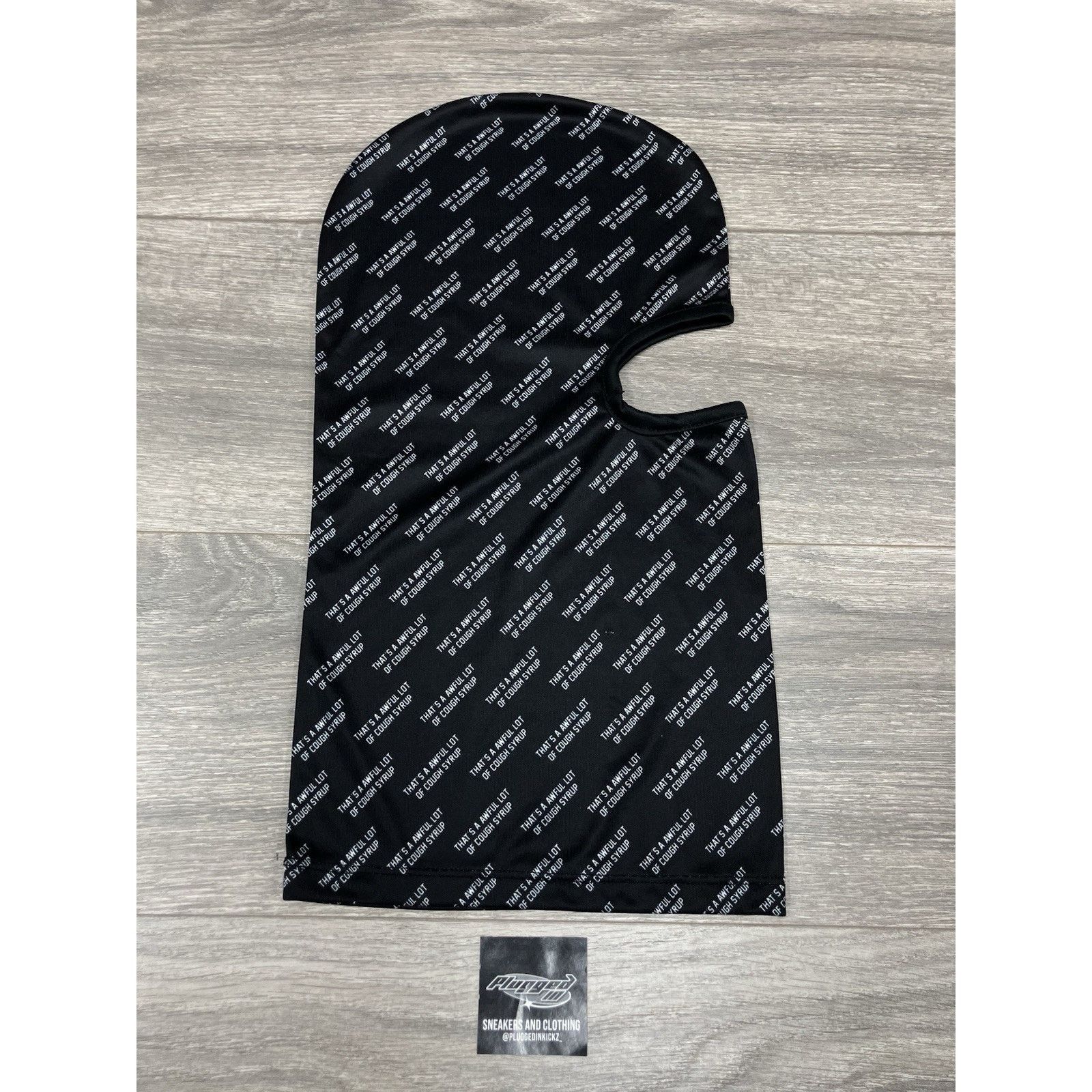 Awful Lot of Cough Syrup Awful Lot Of Cough Ski Mask ' Black, White ' | NEW! Size ONE SIZE - 2 Thumbnail