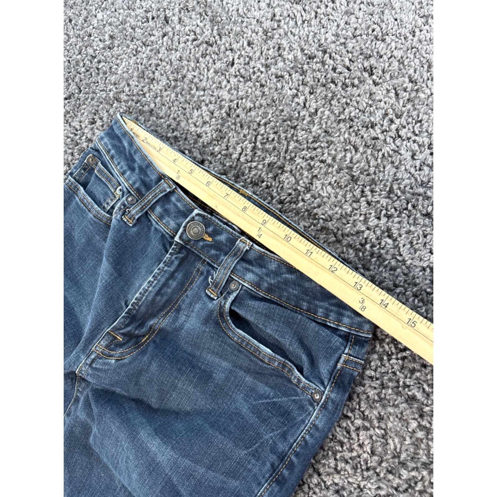 American Eagle Outfitters American Eagle Jeans Men’s 28x33 Blue Bootcut Regular 28 33 Cotton Comfort Zip Button Mens Size US 28 / EU 44 - 4 Thumbnail