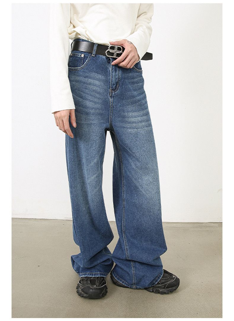 Japanese Brand × Jean Japanese blue vintage loose straight jeans Size US 32 / EU 48 - 3 Thumbnail