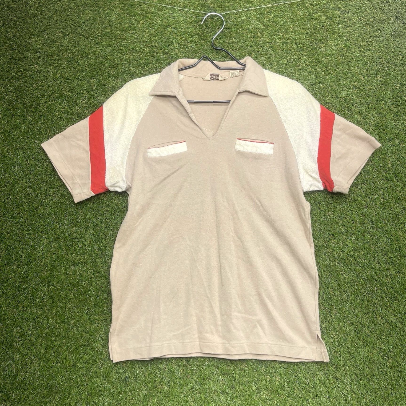 Vintage VINTAGE Kentfield Polo Shirt Mens Medium Beige Casual True V 80s Top Size US M / EU 48-50 / 2 - 2 Thumbnail