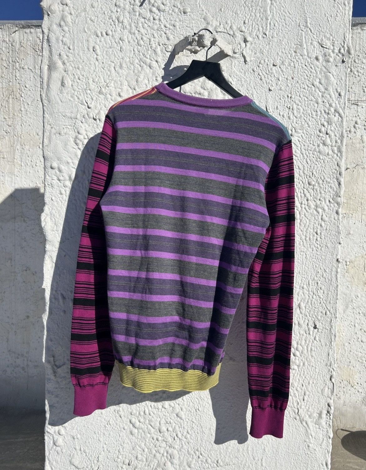 Loewe Multi colors stripes crewneck sweater Size US M / EU 48-50 / 2 - 2 Thumbnail