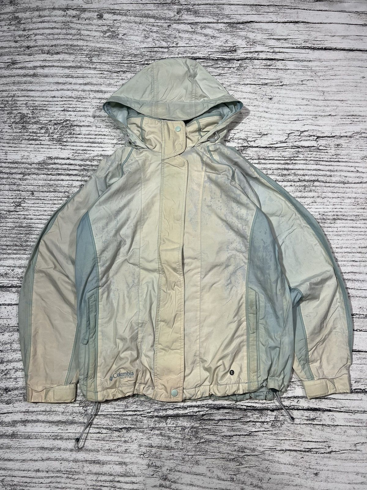 General Research 2000s Archival Columbia Thrashed Outdoor Hodded Jacket y2k Size US L / EU 52-54 / 3 - 1 Thumbnail