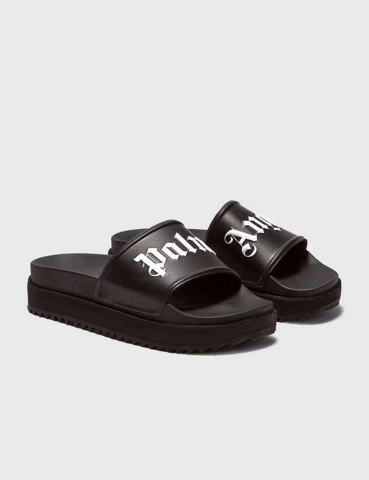 Palm Angels o1y1125 Logo Flats in Black Size US 6 / IT 36 - 2 Thumbnail