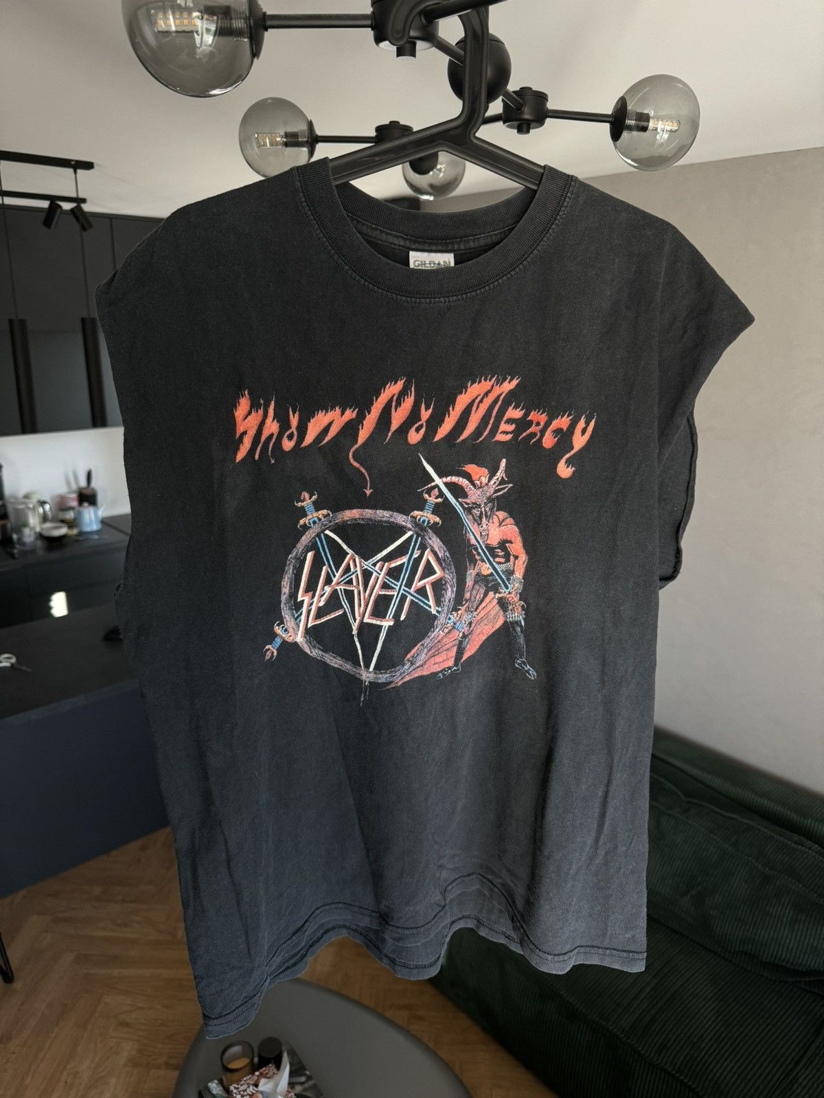 Band Tees × Vintage Vintage rock tees band Slayer tank top custom Size US XL / EU 56 / 4 - 1 Thumbnail
