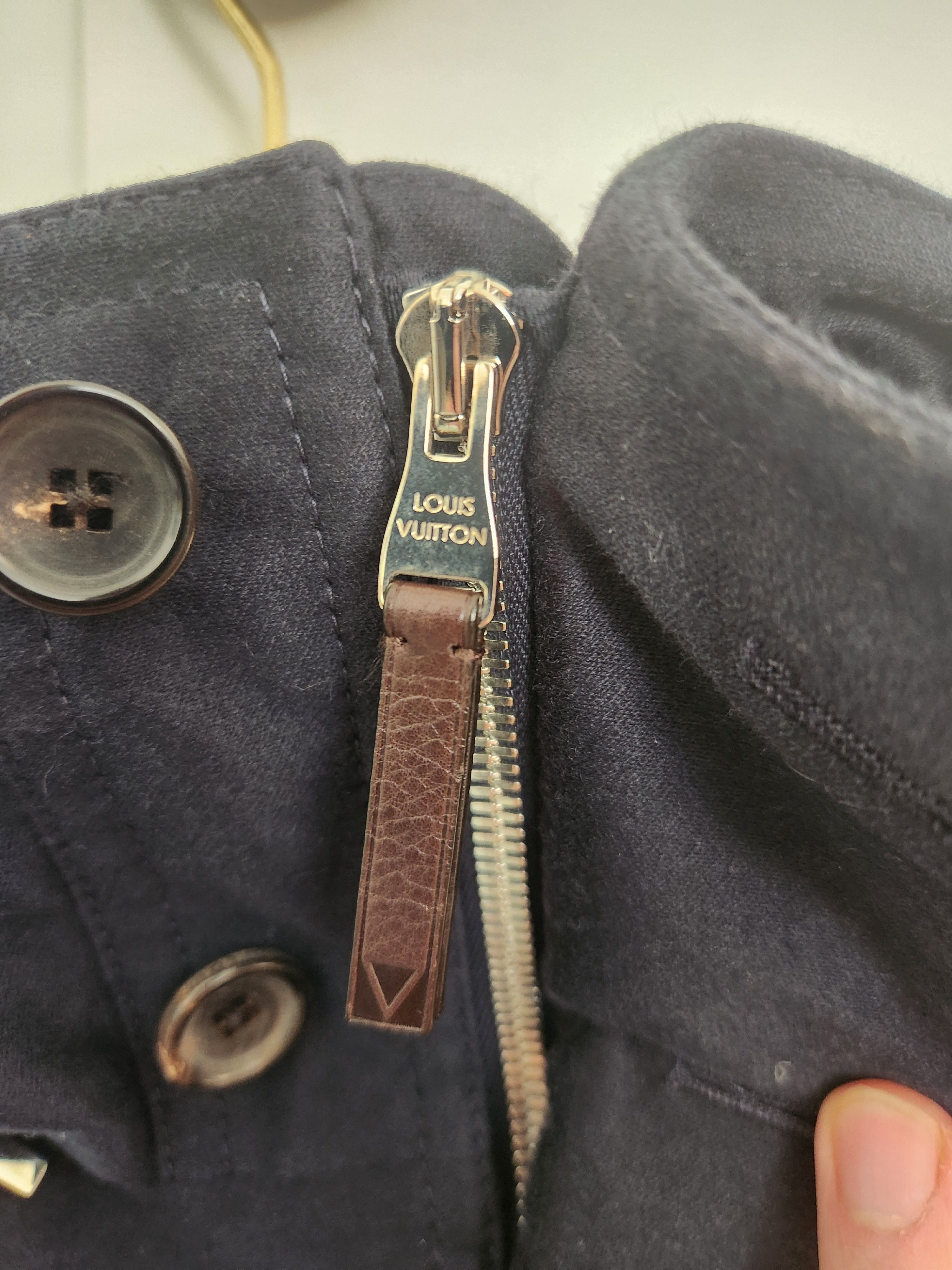 Louis Vuitton LV Navy blue heavy wool lining jacket - removable lining Size US S / EU 44-46 / 1 - 8 Thumbnail