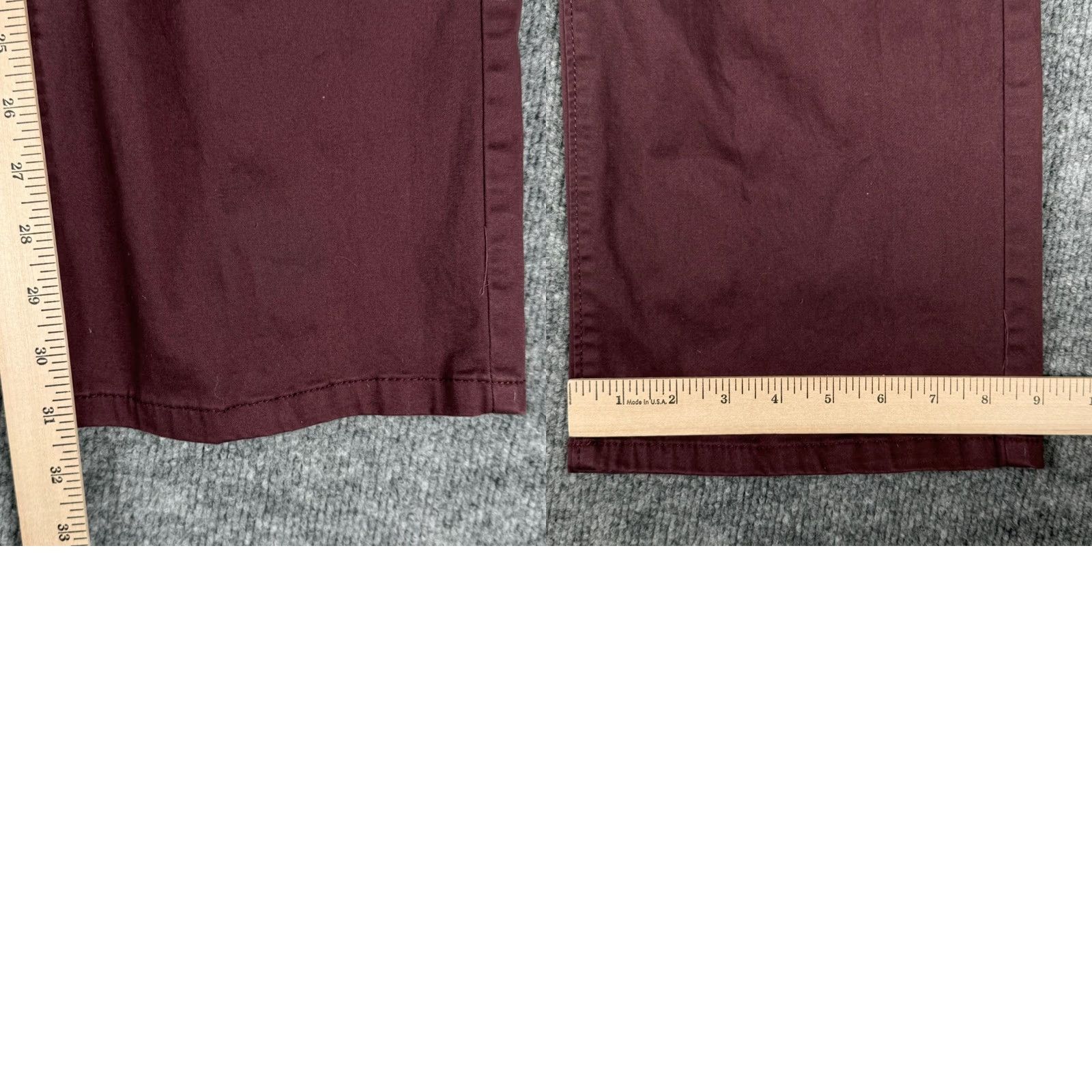 Vintage Marc Anthony Slim Fit Pants Chino Pants 38x32 Men Casual Office Burgundy maroon Slim Pretty Pants Pants Mens Shirts Size US 38 / EU 54 - 8 Thumbnail