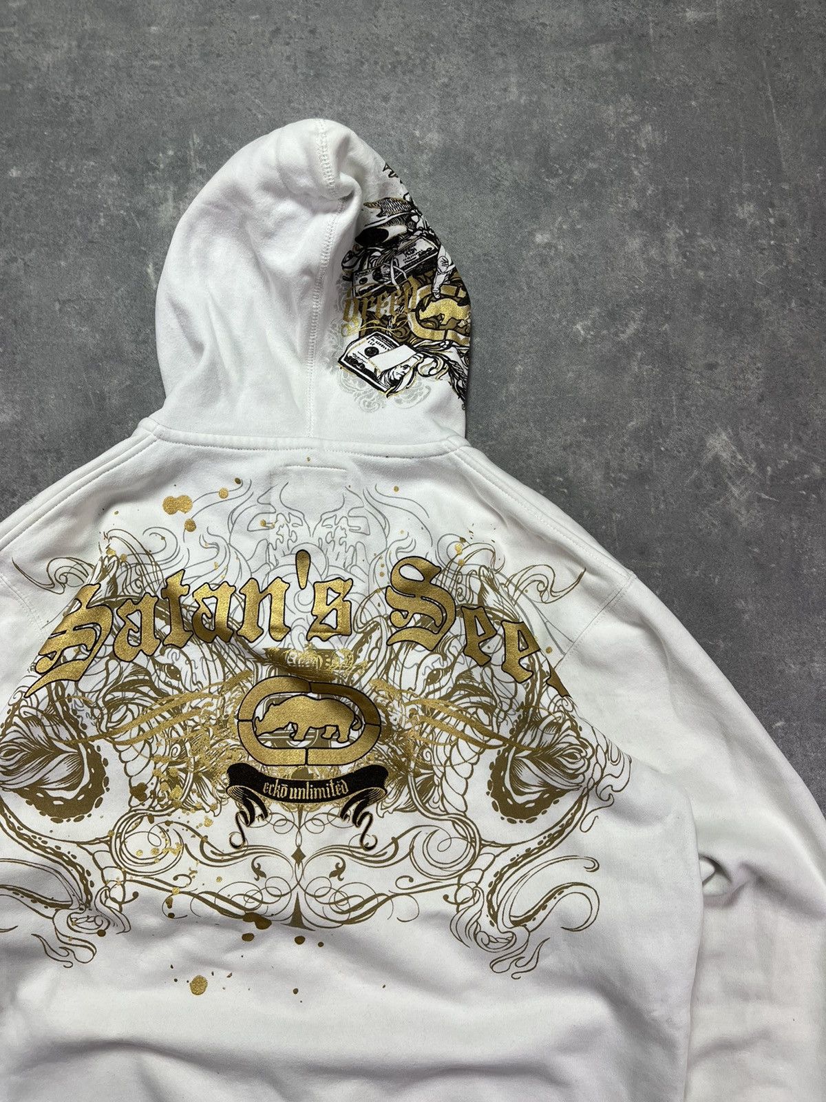 Ecko Unltd. Ecko Unltd. Big Print Logo Baggy Zip Hoodie L XL Size US L / EU 52-54 / 3 - 21 Thumbnail