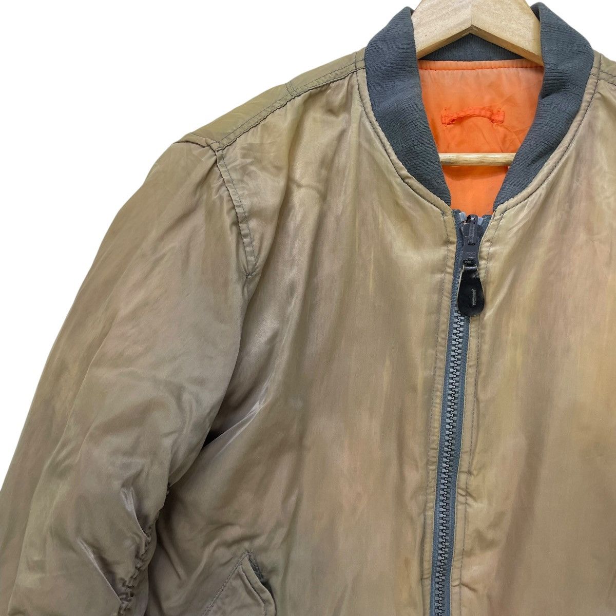 Vintage Vintage Bomber Ma 1 Europe SunFaded Jacket Size US L / EU 52-54 / 3 - 3 Thumbnail