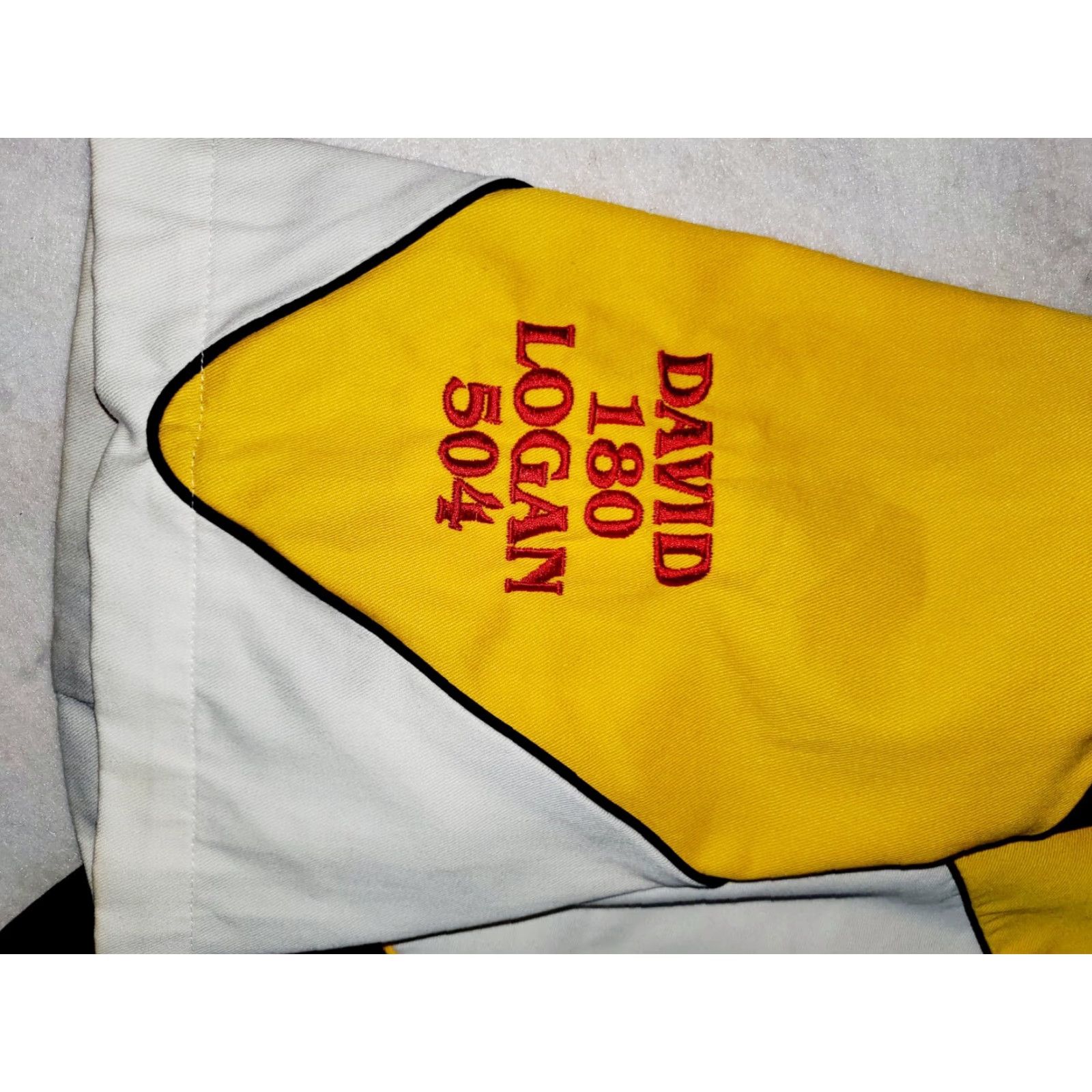 Speedo VINTAGE Speed Zone Race Gear Pit Crew Shirt "Tittle Brother Racing" Cobra Jet! Size US XL / EU 56 / 4 - 8 Thumbnail