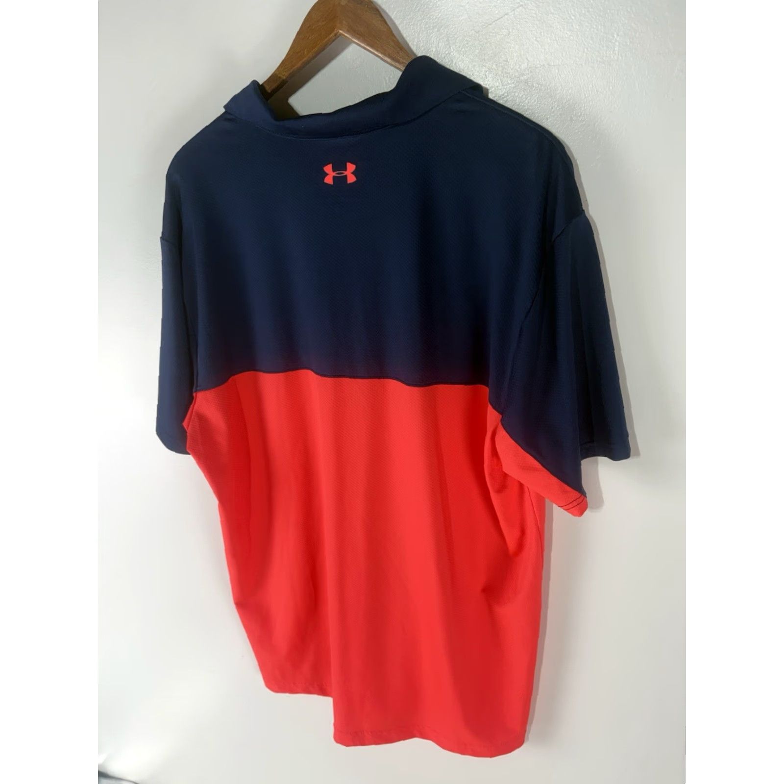 Under Armour Under Armour HeatGear Polo Navy/Coral The Performance XL Men’s Shirt Size US XL / EU 56 / 4 - 4 Thumbnail