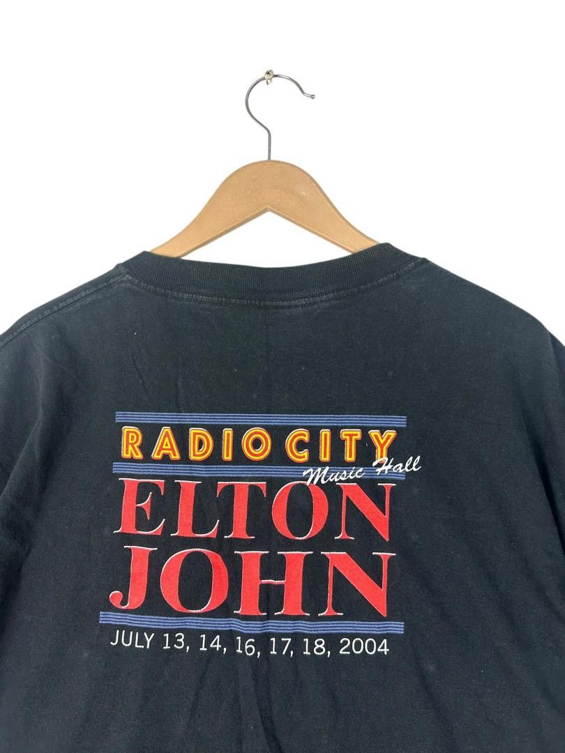 Band Tees Vintage Y2K Elton John Radio City Tour T-Shirt Size US XL / EU 56 / 4 - 4 Thumbnail