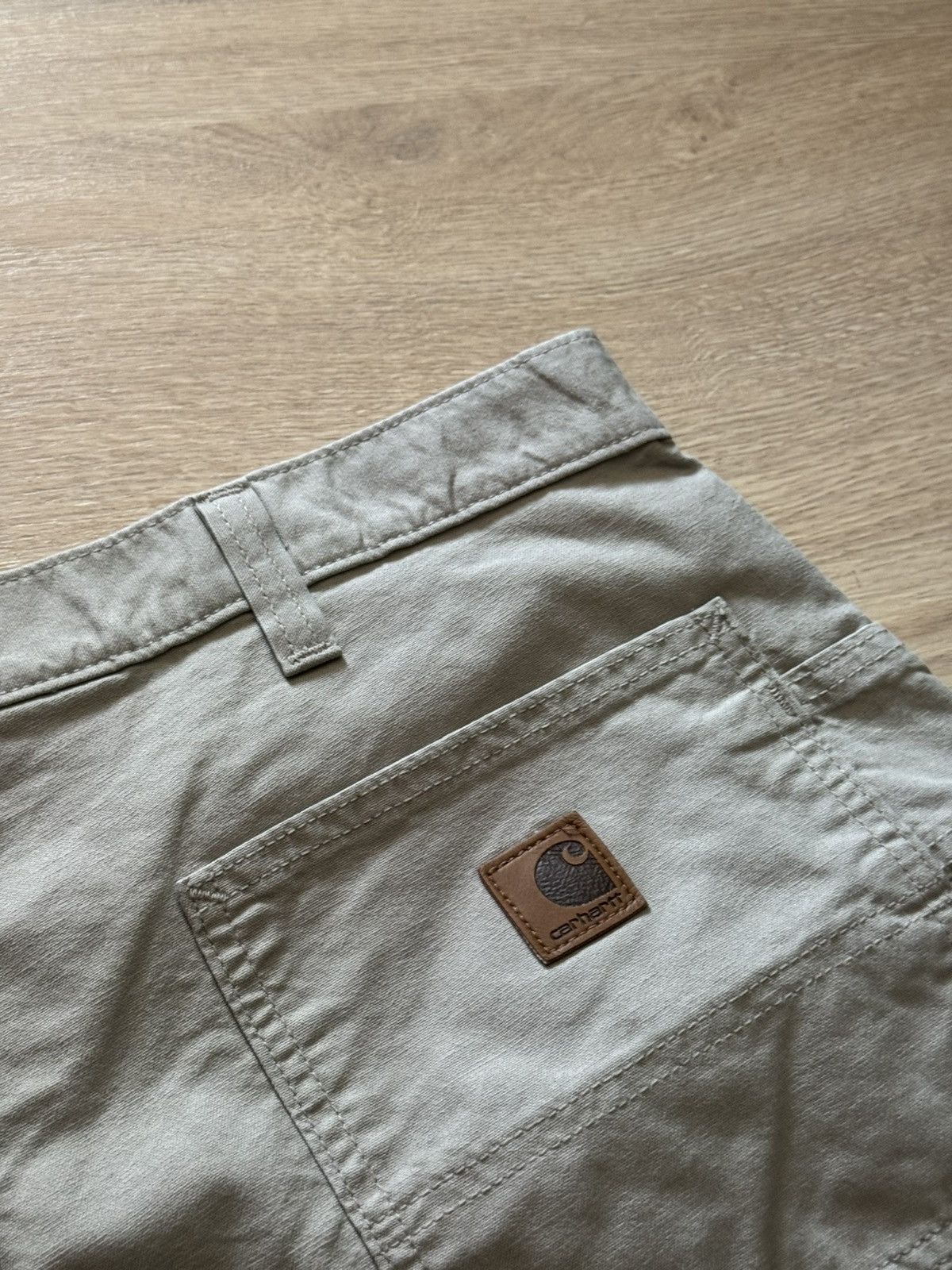 Carhartt Vintage Carhartt Original Fit Tan Baggy Double Knee Shorts Size US 36 / EU 52 - 5 Thumbnail
