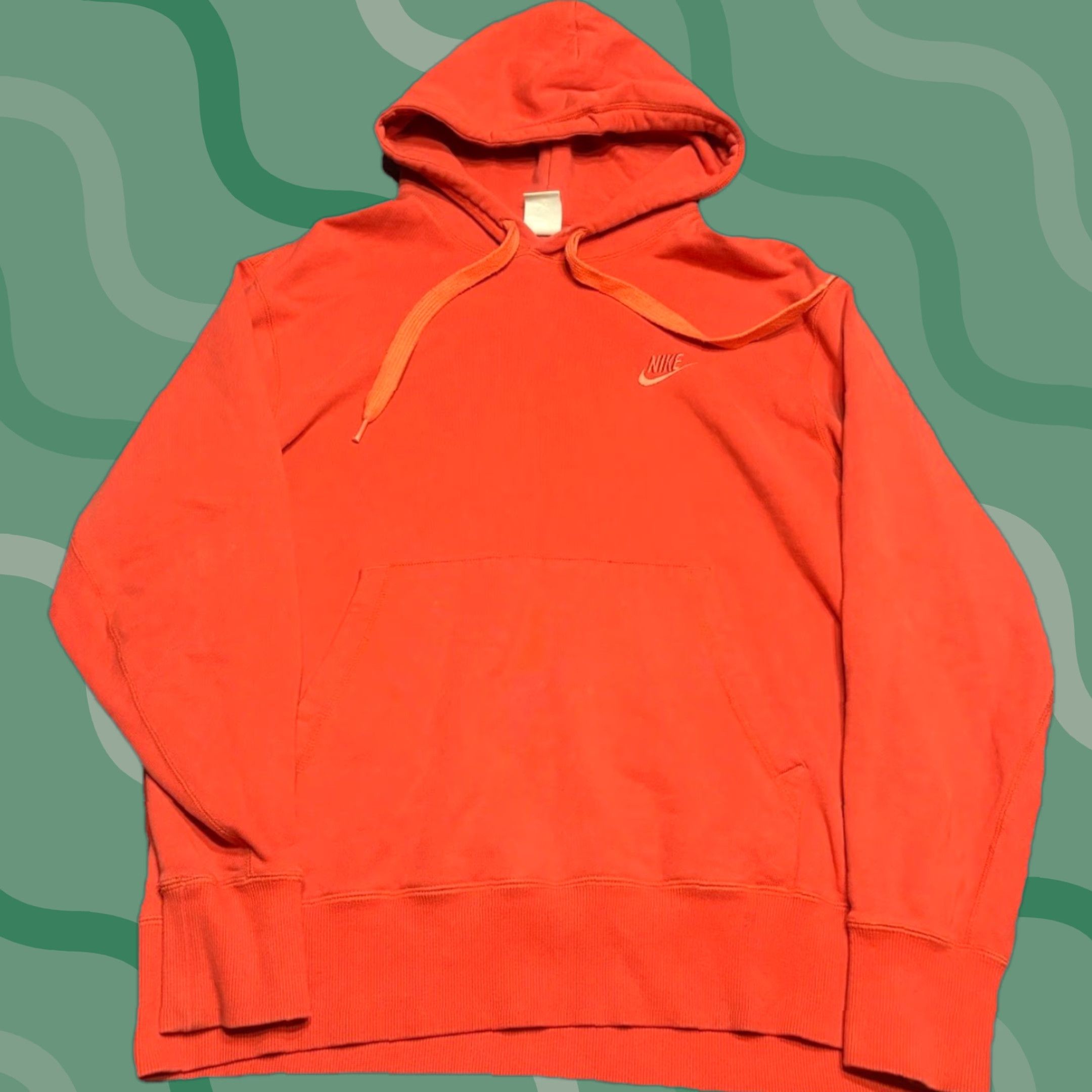 Nike Nike Pullover Hoodie Men’s L Salmon - Cotton Polyester Fleece, Logo Embroidered, Hooded, Athletic Fit, Regular Size, Vintage Style, Nike Sportswear Size US L / EU 52-54 / 3 - 1 Thumbnail