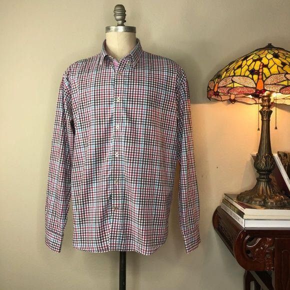Carven Carven Button Down Gridded Plaid Shirt Mens Contra Size US XL / EU 56 / 4 - 2 Thumbnail