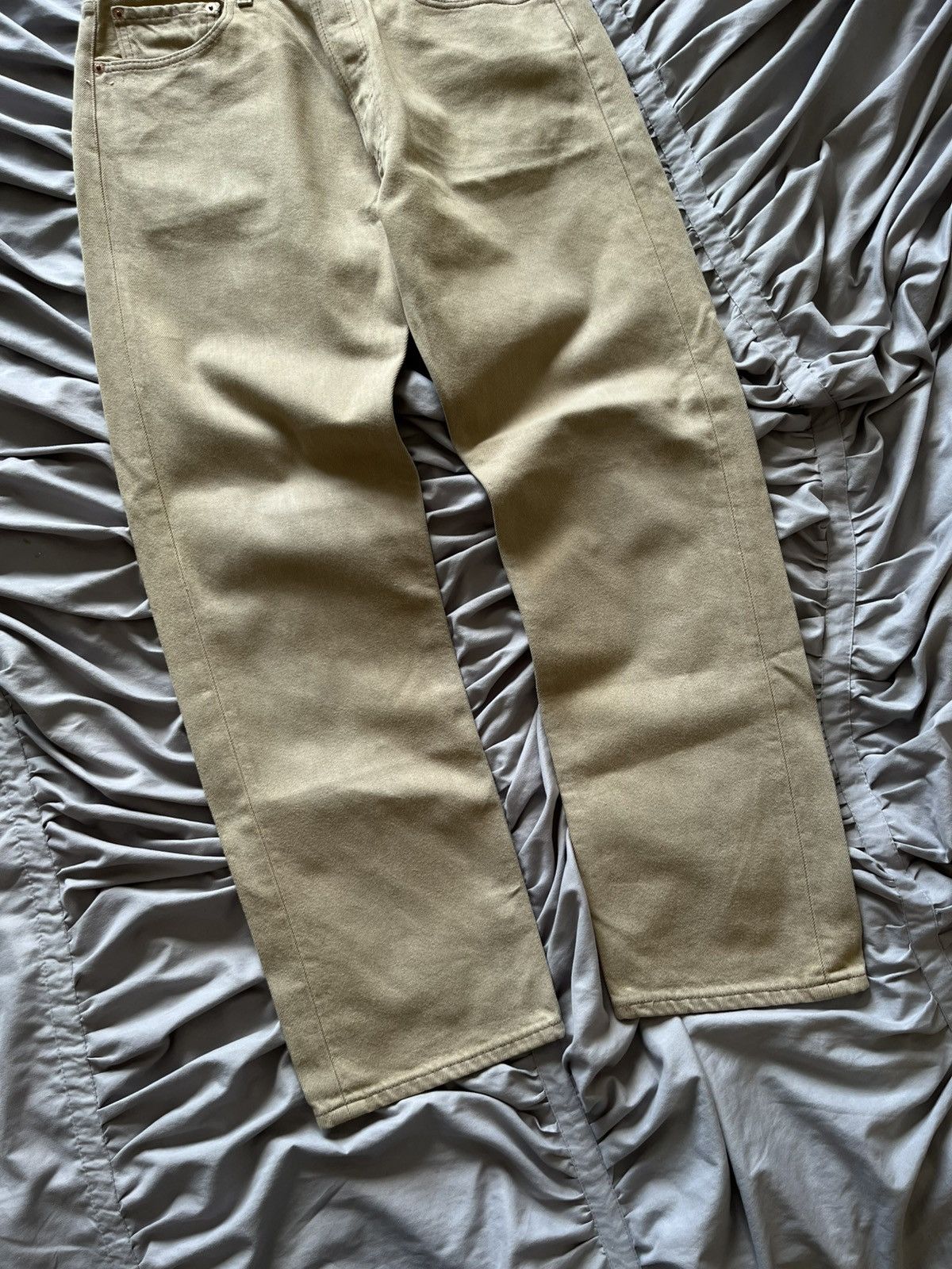 Levi's Vintage Clothing Levi’s 501 Vintage Khaki Denim Rare Faded Jeans Archive Size US 32 / EU 48 - 8 Thumbnail