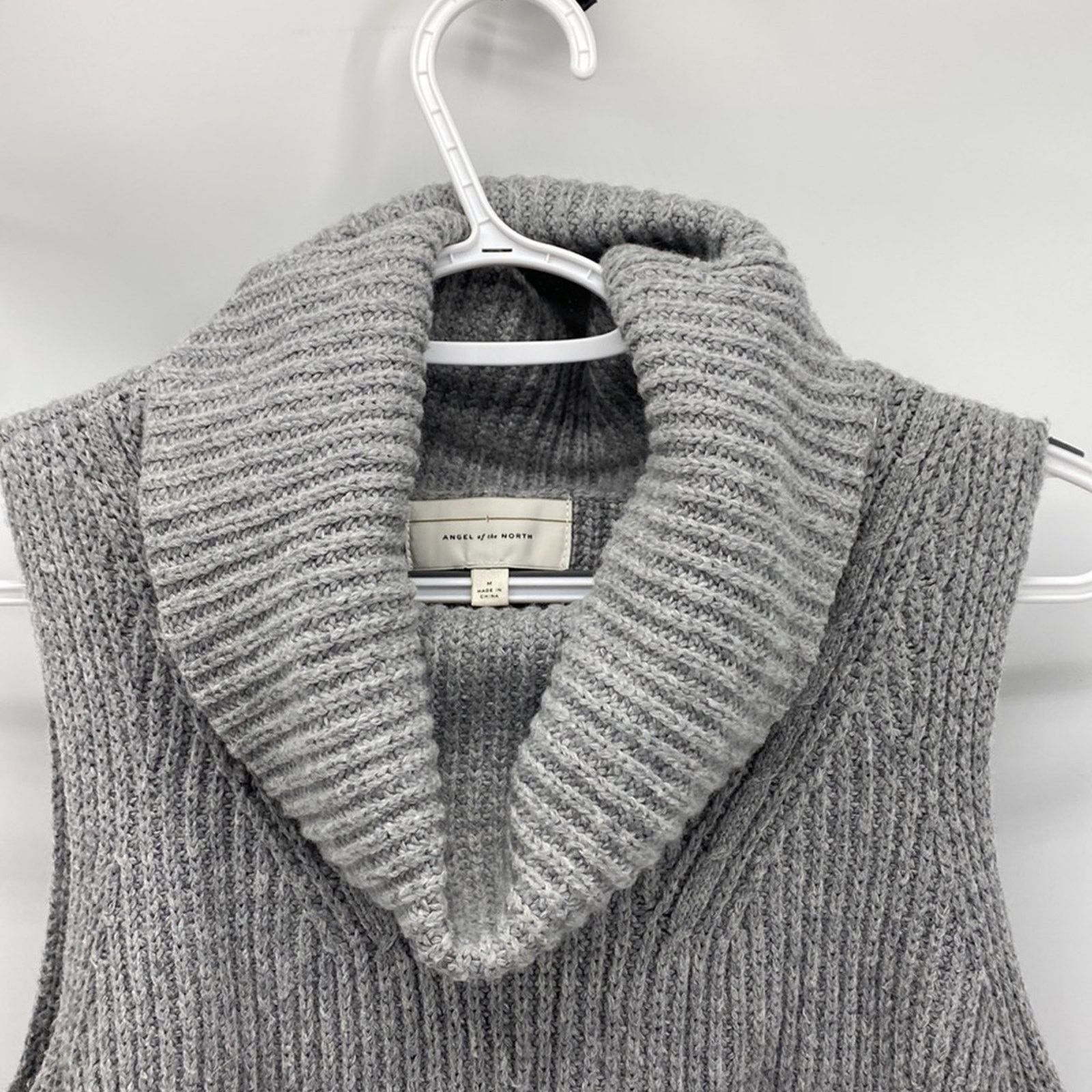 Other Angel of the North grey wool sleeveless cowl neck hi lo Size M / US 6-8 / IT 42-44 - 3 Thumbnail