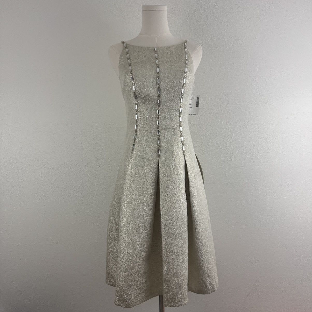 Other AIDAN MATTOX Champagne Shimmer Gemstone Homecoming Dress Size S / US 4 / IT 40 - 1 Thumbnail