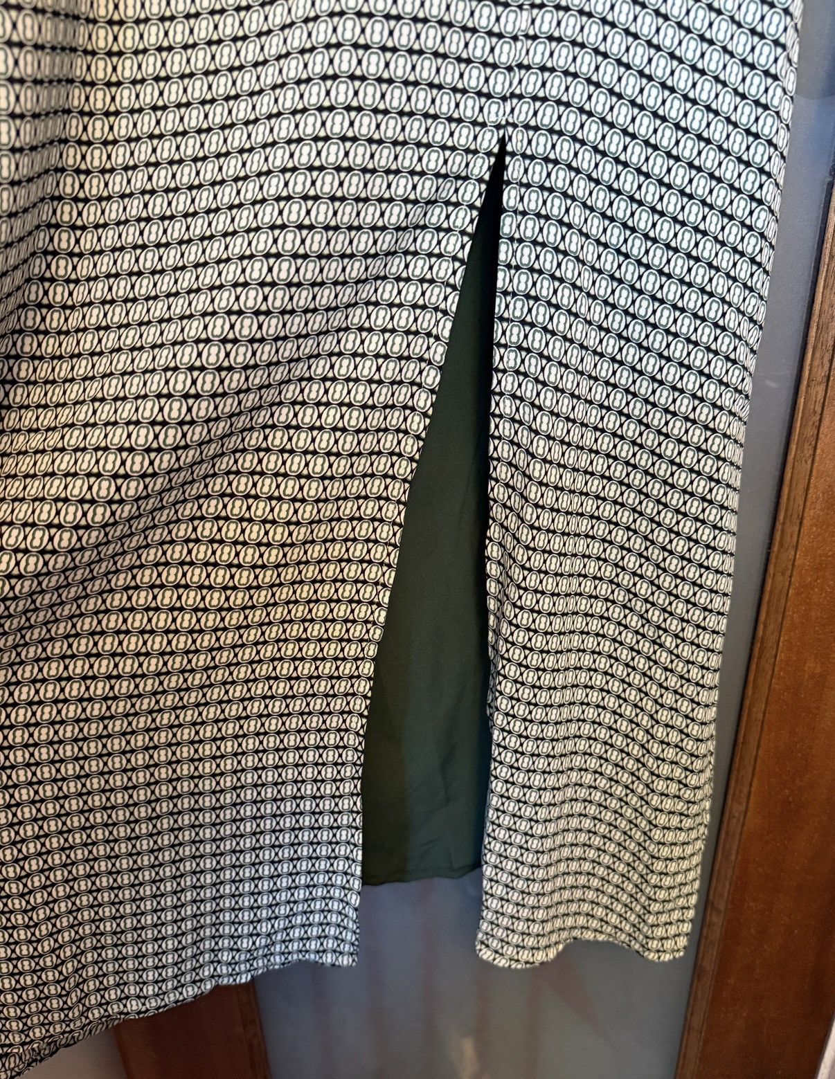 Other Commense Women’s Sage Green Long Sleeve Mock Neck Midi Dress Size M / US 6-8 / IT 42-44 - 7 Thumbnail