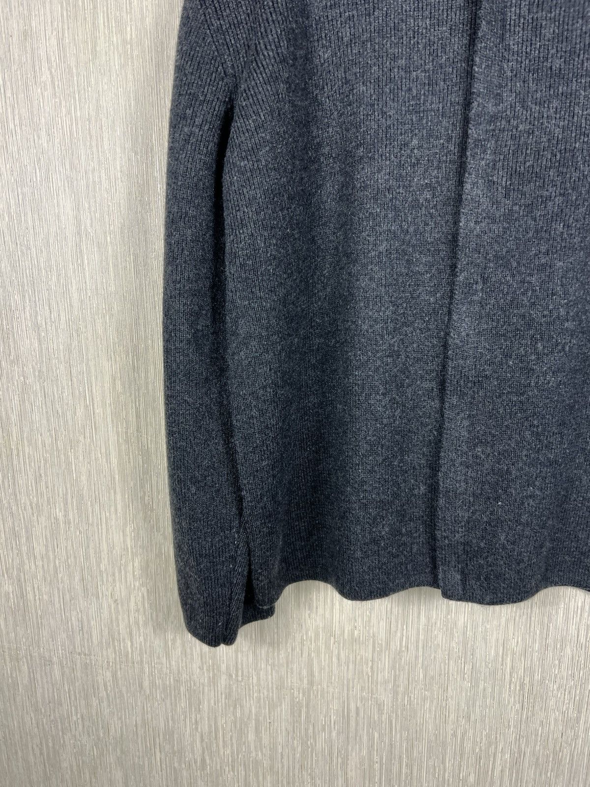 Versace Vintage Versace classic v2 asymmetric zip wool knit sweater Size US L / EU 52-54 / 3 - 7 Thumbnail