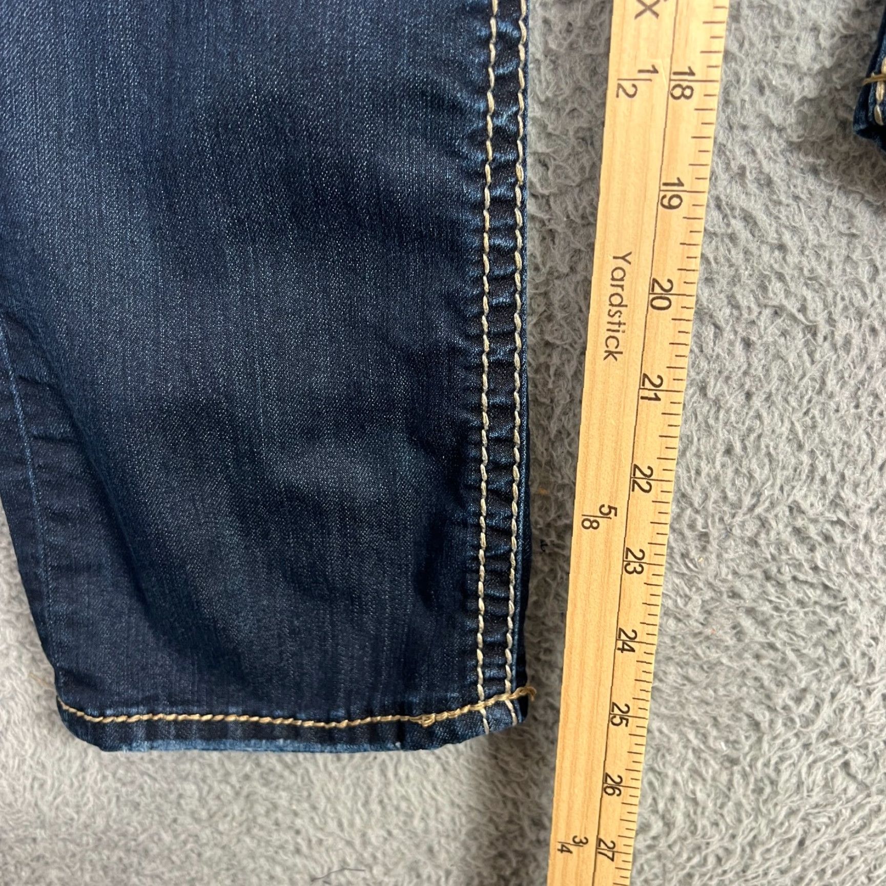 Silver Jeans Co. Silver Jeans Jeans Womens 26 Suki Capri Medium Wash Low Rise Thick Stitch Straight Leg Blue Size 26" / US 2 / IT 38 - 3 Thumbnail