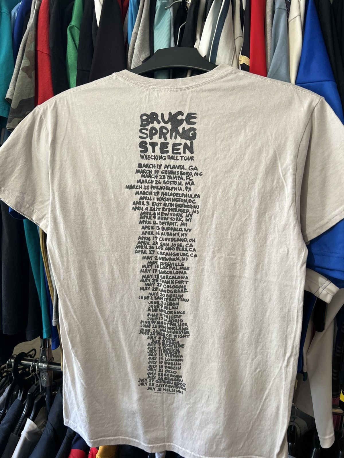 Band Tees 2013/2014 VINTAGE BRUCE SPRING STEEN WRECKING BALL TOUR AOP Size US S / EU 44-46 / 1 - 6 Thumbnail
