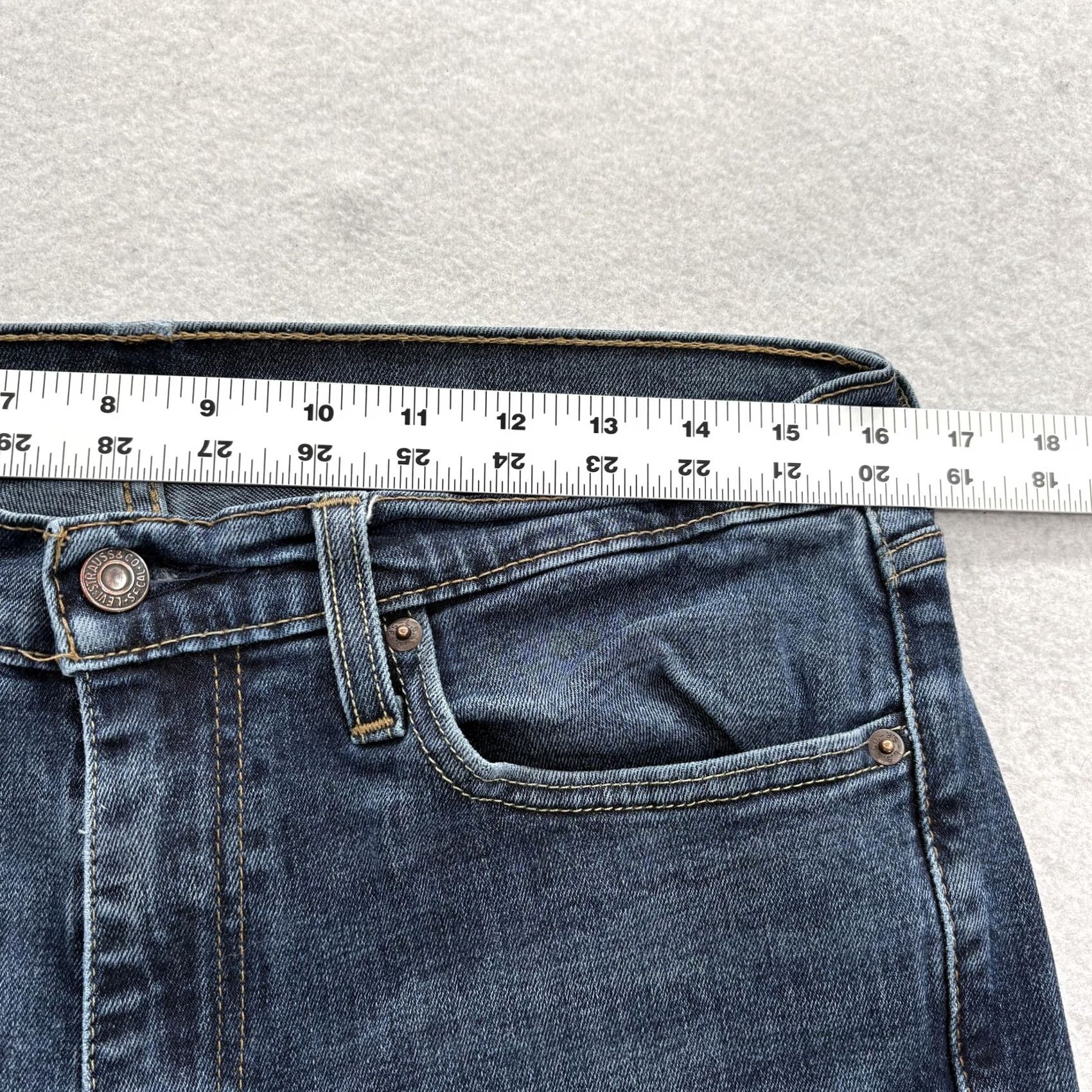 Levi's Levis 511 Jeans Mens Slim Straight Stretch Denim Pants 32x29 Blue Medium Wash Size US 32 / EU 48 - 7 Thumbnail
