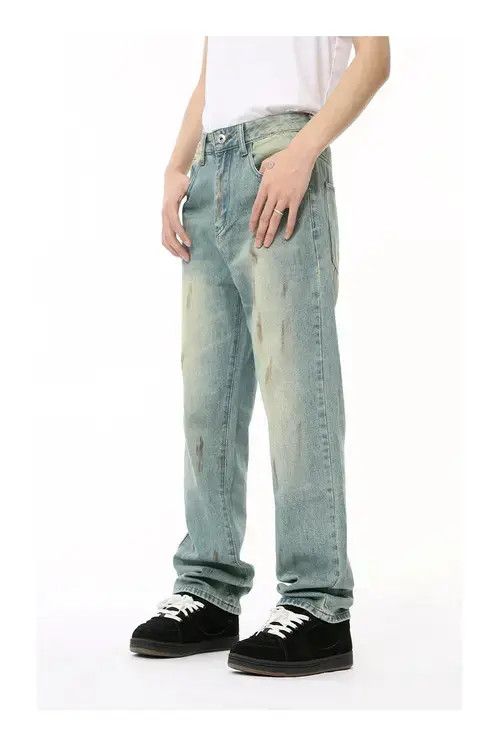 Jean American retro distressed washed gradient jeans Size US 32 / EU 48 - 6 Thumbnail
