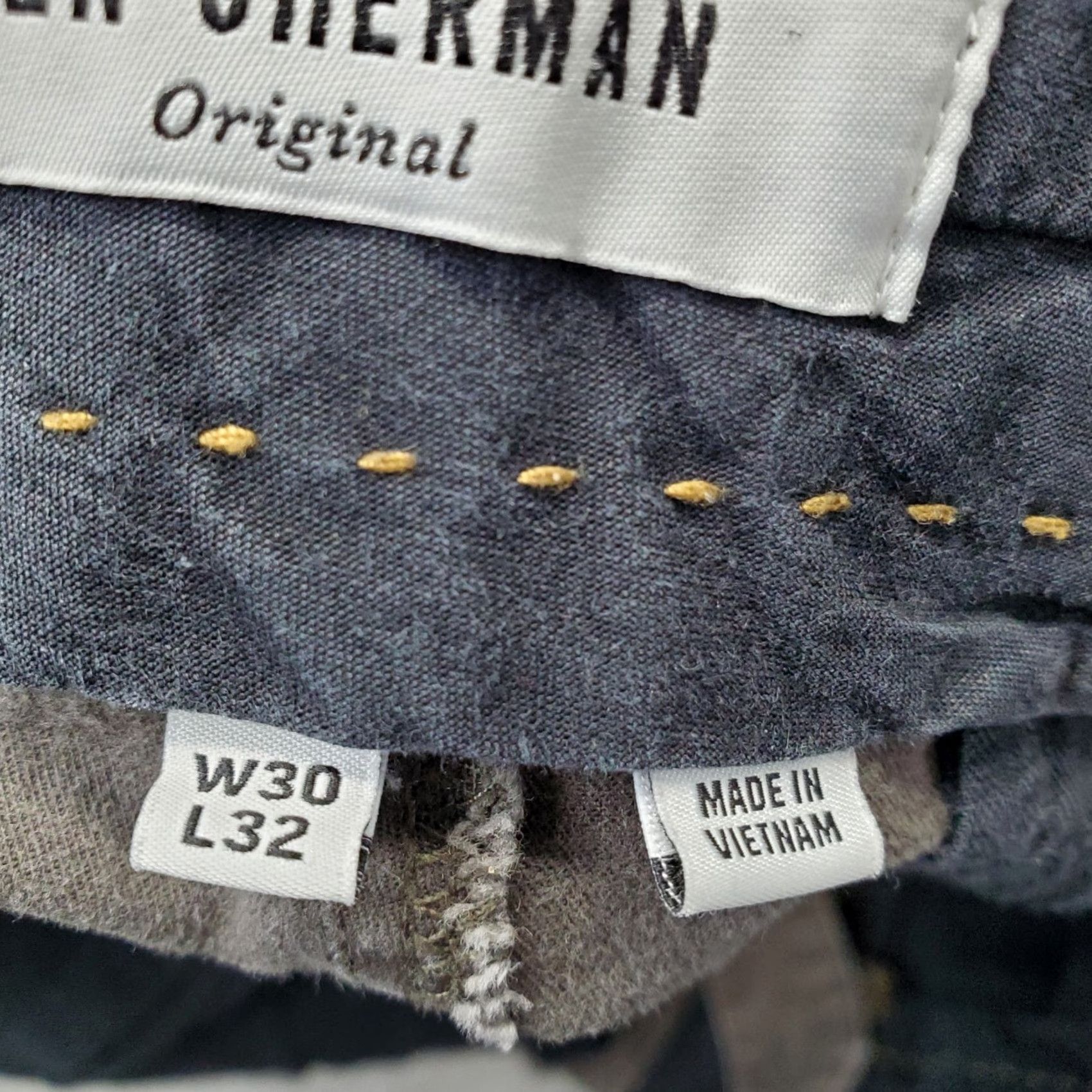 Ben Sherman Ben Sherman Pants Mens 30/32 Gray Flat Front Stretch Straight Leg - Chino Size US 30 / EU 46 - 7 Thumbnail