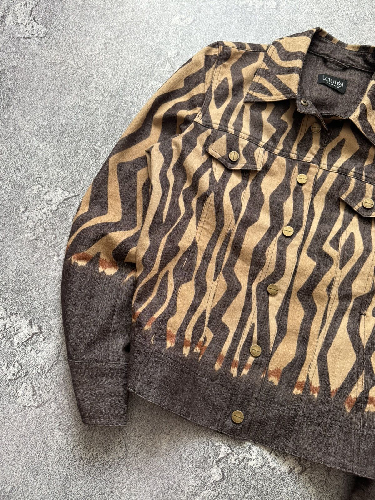 Escada × Escada Sport Lauren by Escada 36 all printed leopard brown jacket denim Size S / US 4 / IT 40 - 3 Thumbnail