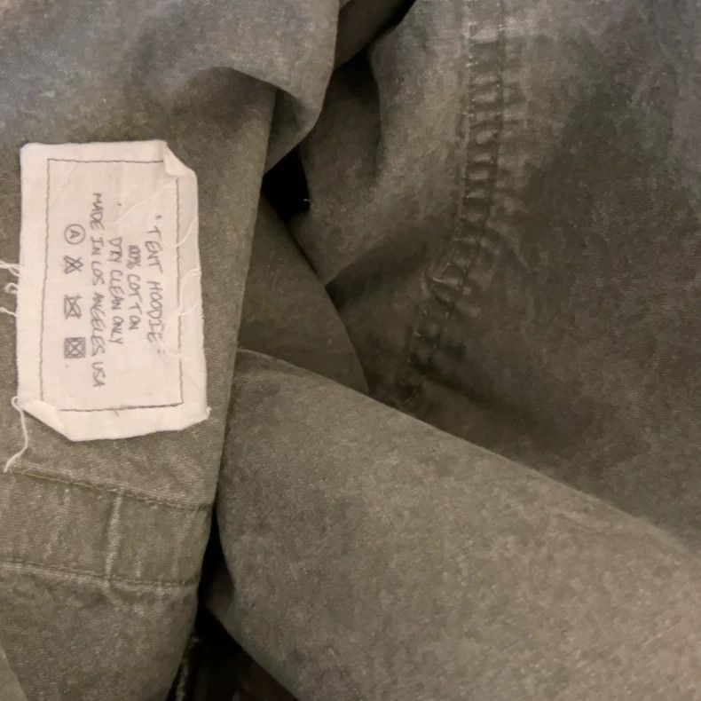 Greg Lauren greg lauren size 1Grey Lauren Military Cloth Hoodie 2505-Ne Size US S / EU 44-46 / 1 - 5 Thumbnail