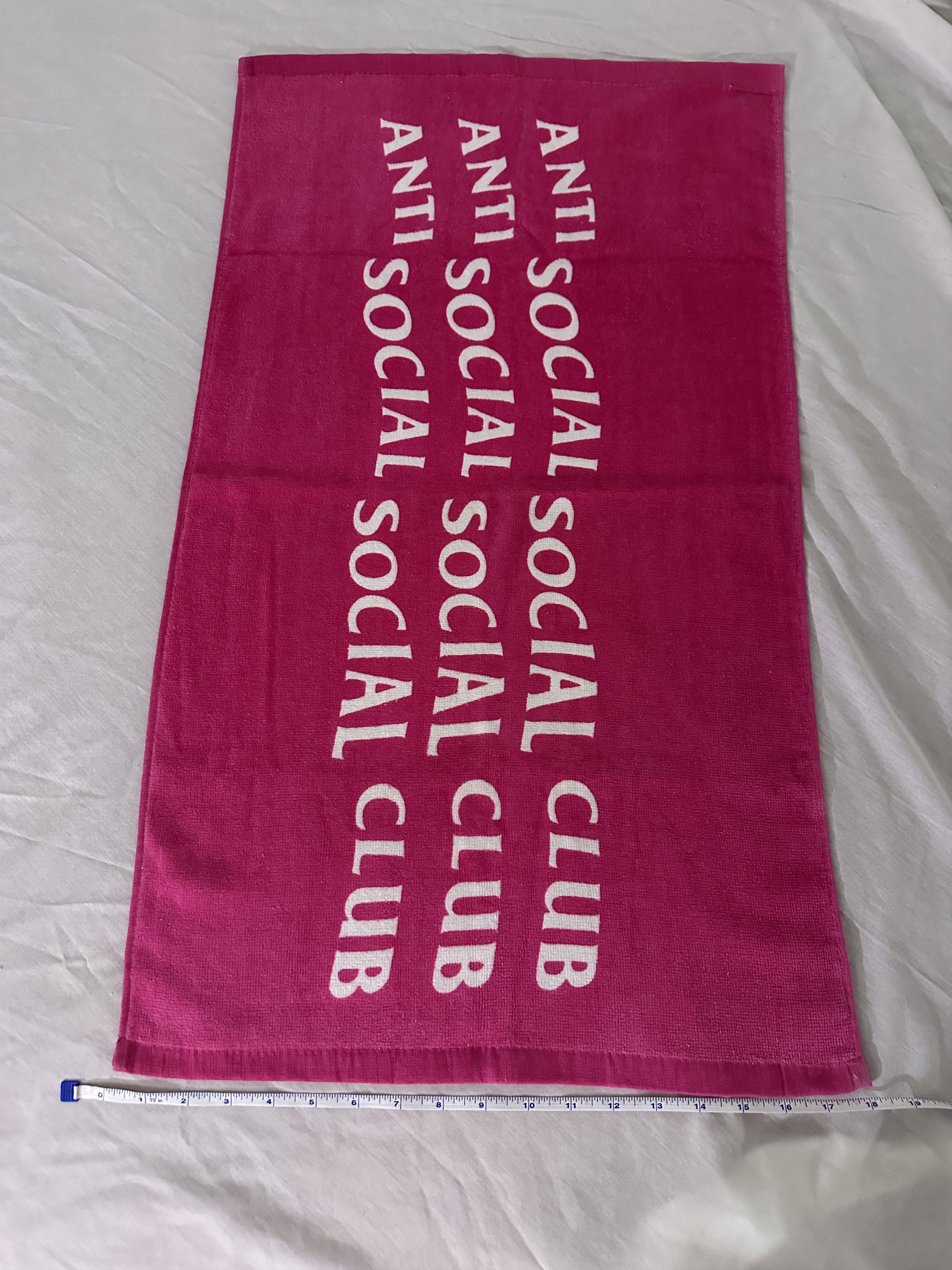 Anti Social Social Club Anti Social Social Club Hand Towel Pink Brand New Size ONE SIZE - 3 Thumbnail