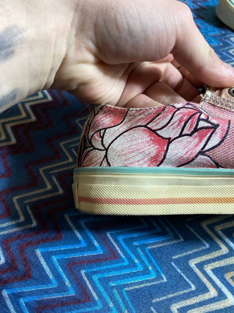 Ed Hardy Ed hardy low top sneakers tattoo stile y2k pink Size US 7 / IT 37 - 22 Thumbnail