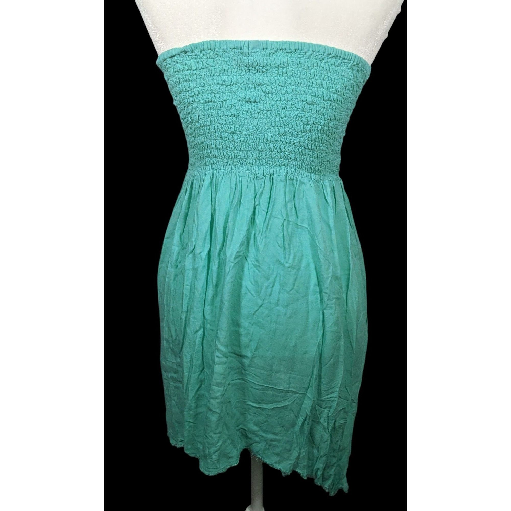 Other Sexy Folies France Ruched Top Turquoise Tube Dress Size S / US 4 / IT 40 - 2 Thumbnail