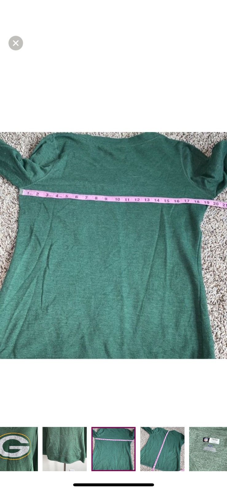 NFL NFL Green Bay packers medium v neck sweatshirt Size M / US 6-8 / IT 42-44 - 2 Thumbnail