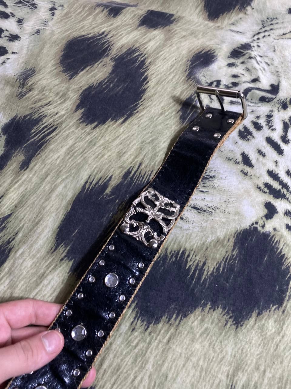 Japanese Brand Avant-garde Belt With Heavy Metal Chain Punk Emo Rock Goth Size ONE SIZE - 7 Thumbnail