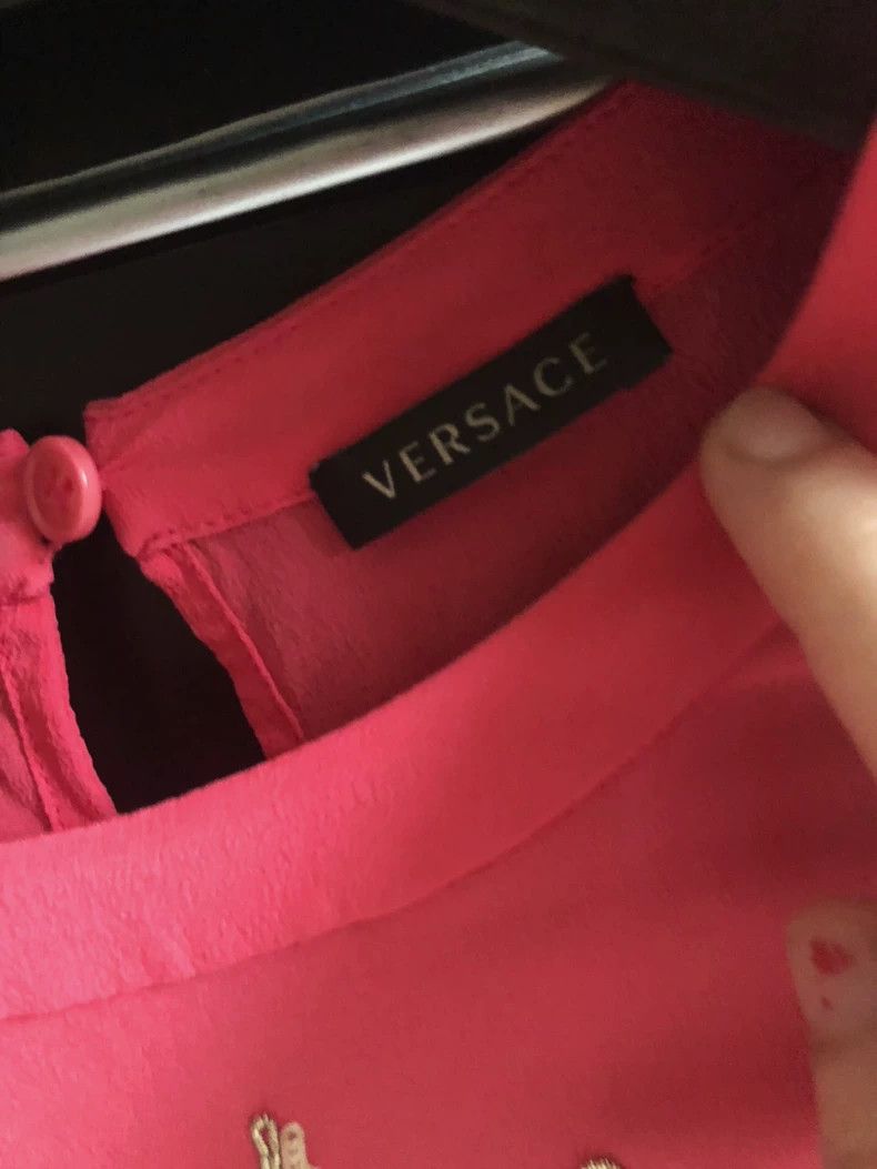 Versace Versace Solar Nerve silk T-shirt Size US M / EU 48-50 / 2 - 3 Thumbnail
