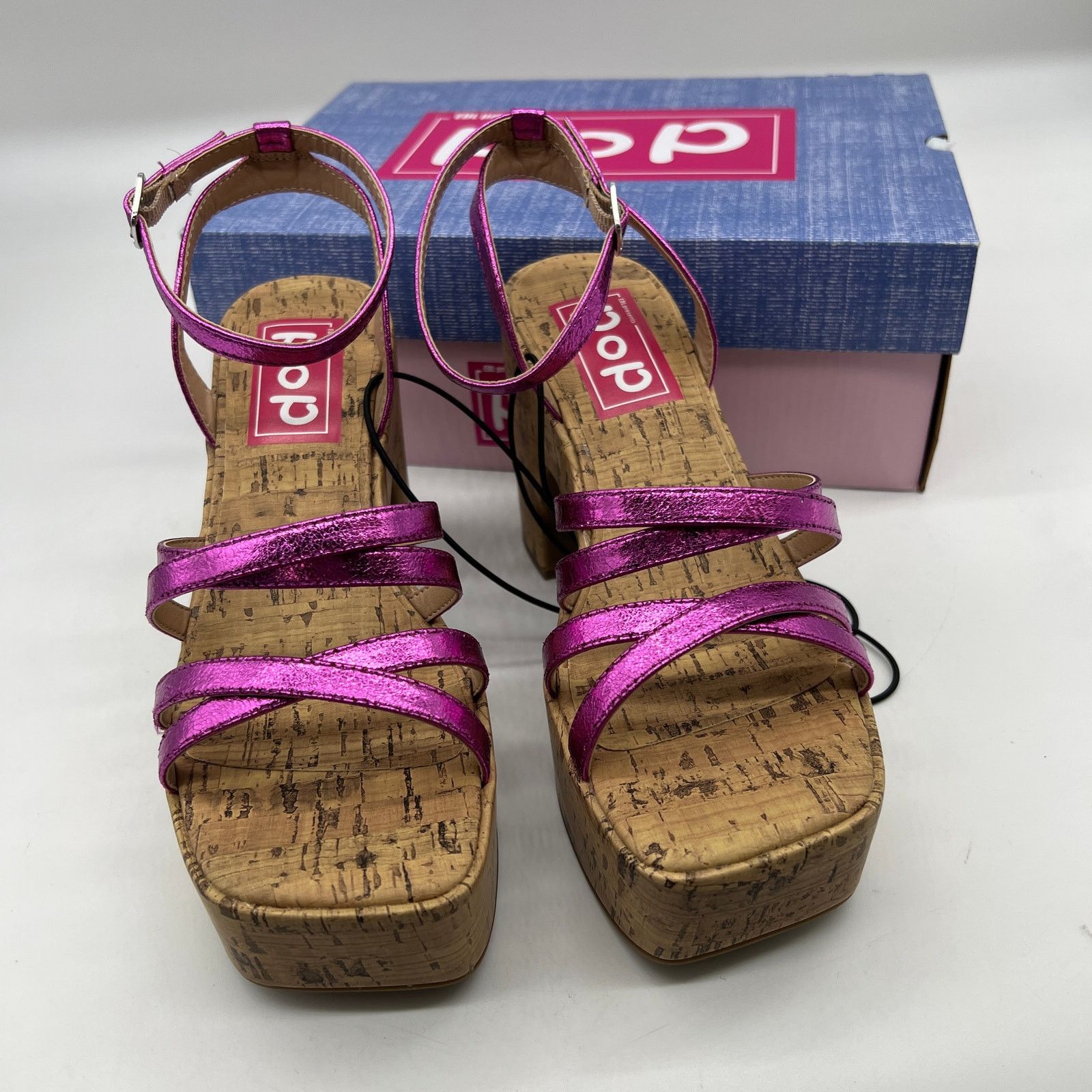Other Pop Womens Kallie Heeled Sandals Pink Fuschia Multicolor Size US 6.5 / IT 36.5 - 5 Thumbnail