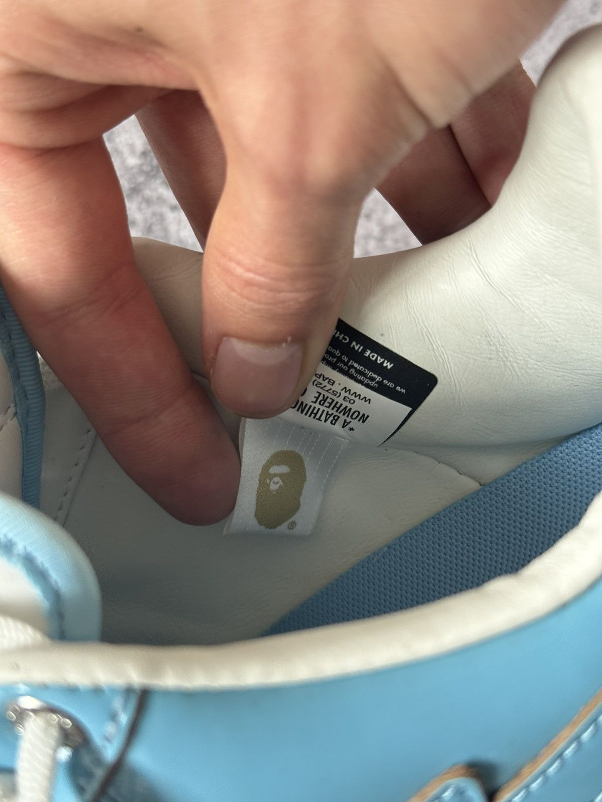 Bape A bathink ape Bape sta snikers shoes mens blue white 8.5 26 Size US 8.5 / EU 41-42 - 12 Thumbnail