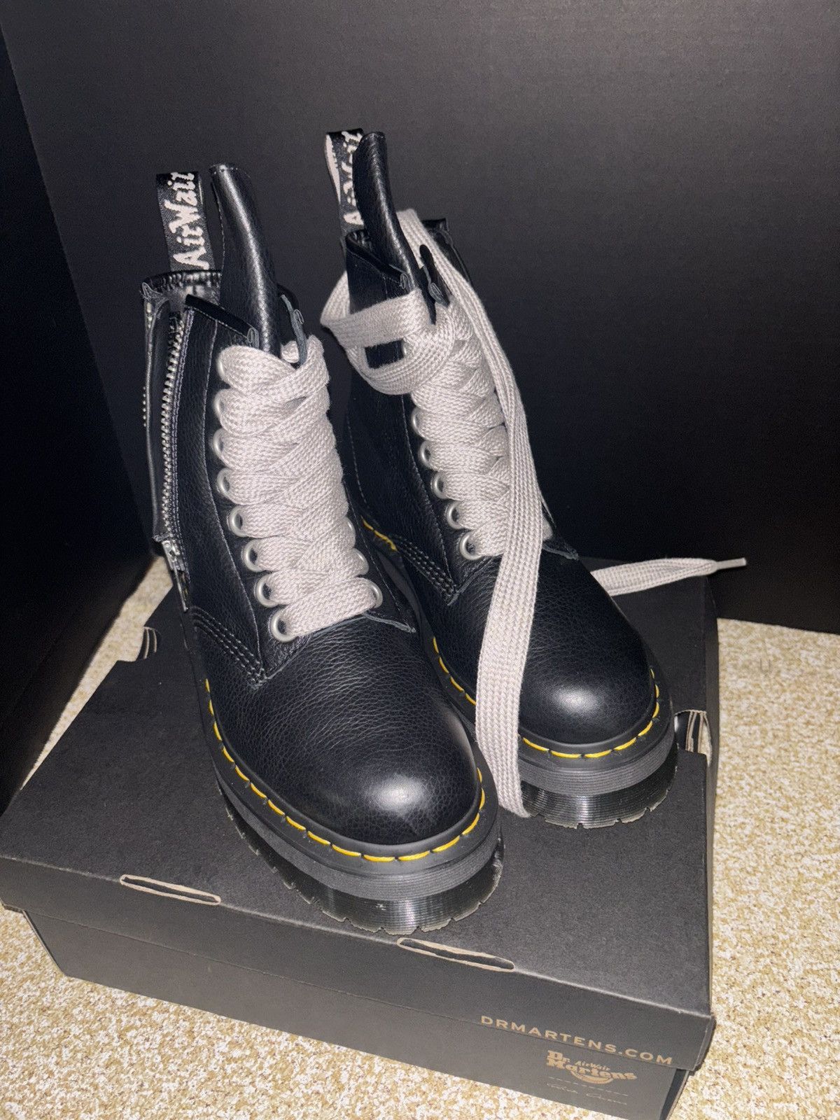 Dr. Martens × Rick Owens Dr. Marten x Rick Owens 1460 quad platforms Size US 9 / IT 39 - 4 Thumbnail