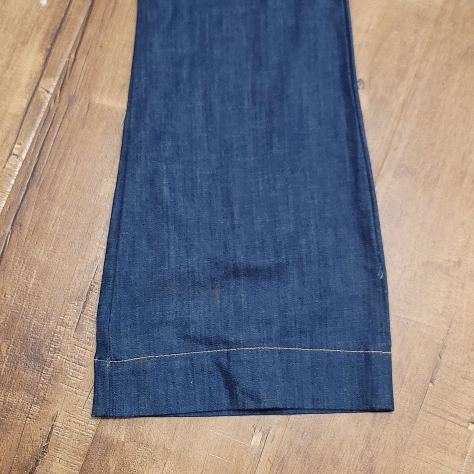 The Unbranded Brand Land Of Distraction 70’s Inspired Denim Flared Jumpsuit Size 26" / US 2 / IT 38 - 6 Thumbnail