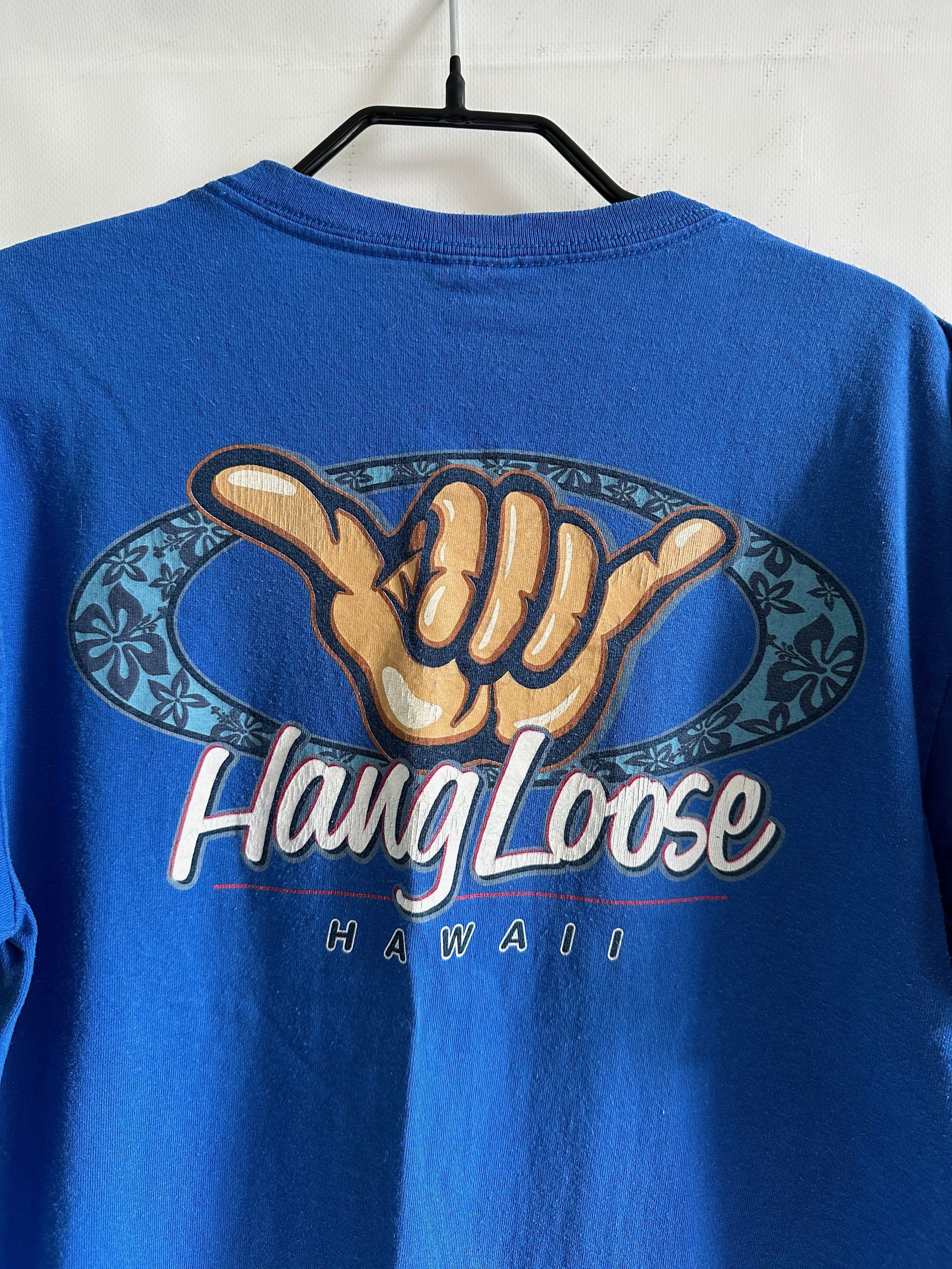 Anvil Anvil Hang Loose Hawaii Surf style t shirt blue Size US M / EU 48-50 / 2 - 10 Thumbnail