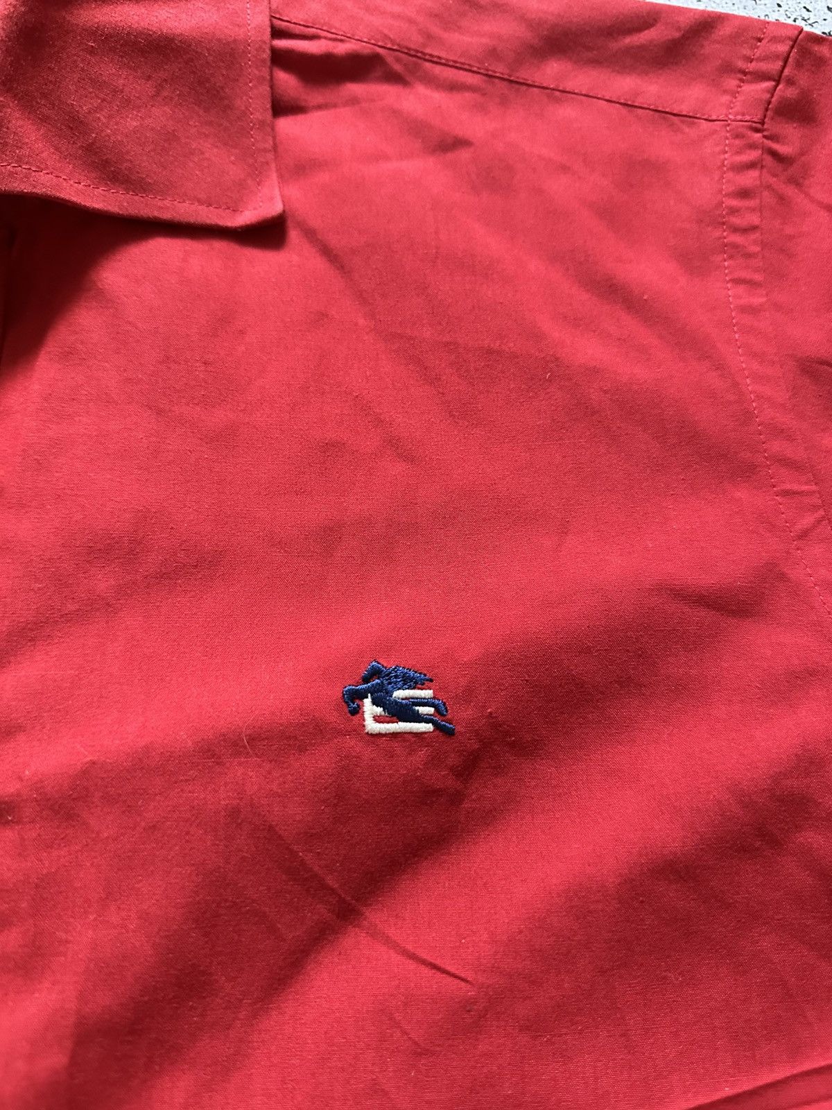 Etro × Vintage Vintage Etro Button Up Shirt Mini Logo Red Y2K USA Size US M / EU 48-50 / 2 - 3 Thumbnail