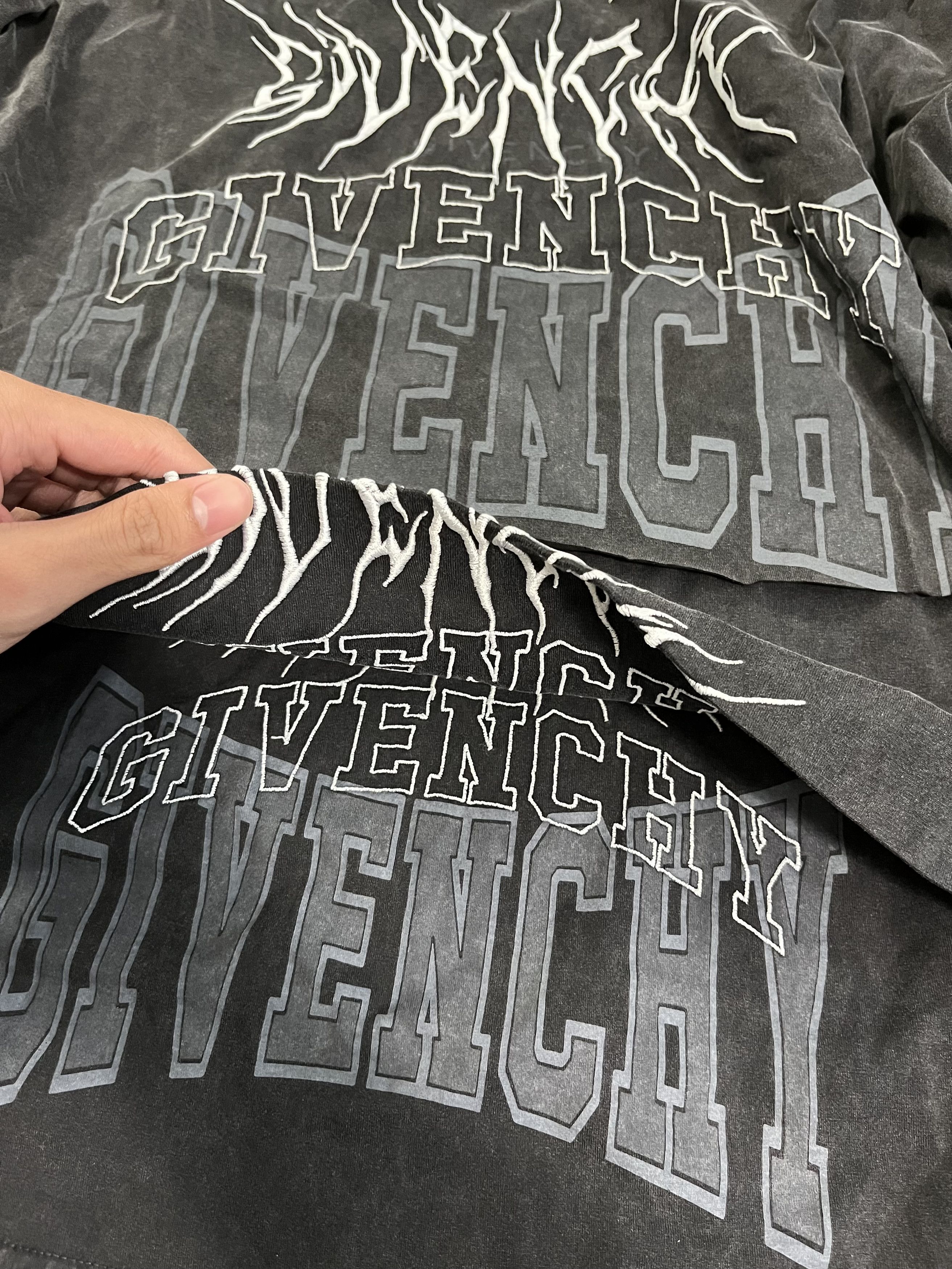 Alyx × Givenchy × MMW Givenchy Multi Layer Shirt Gray Size US S / EU 44-46 / 1 - 8 Thumbnail