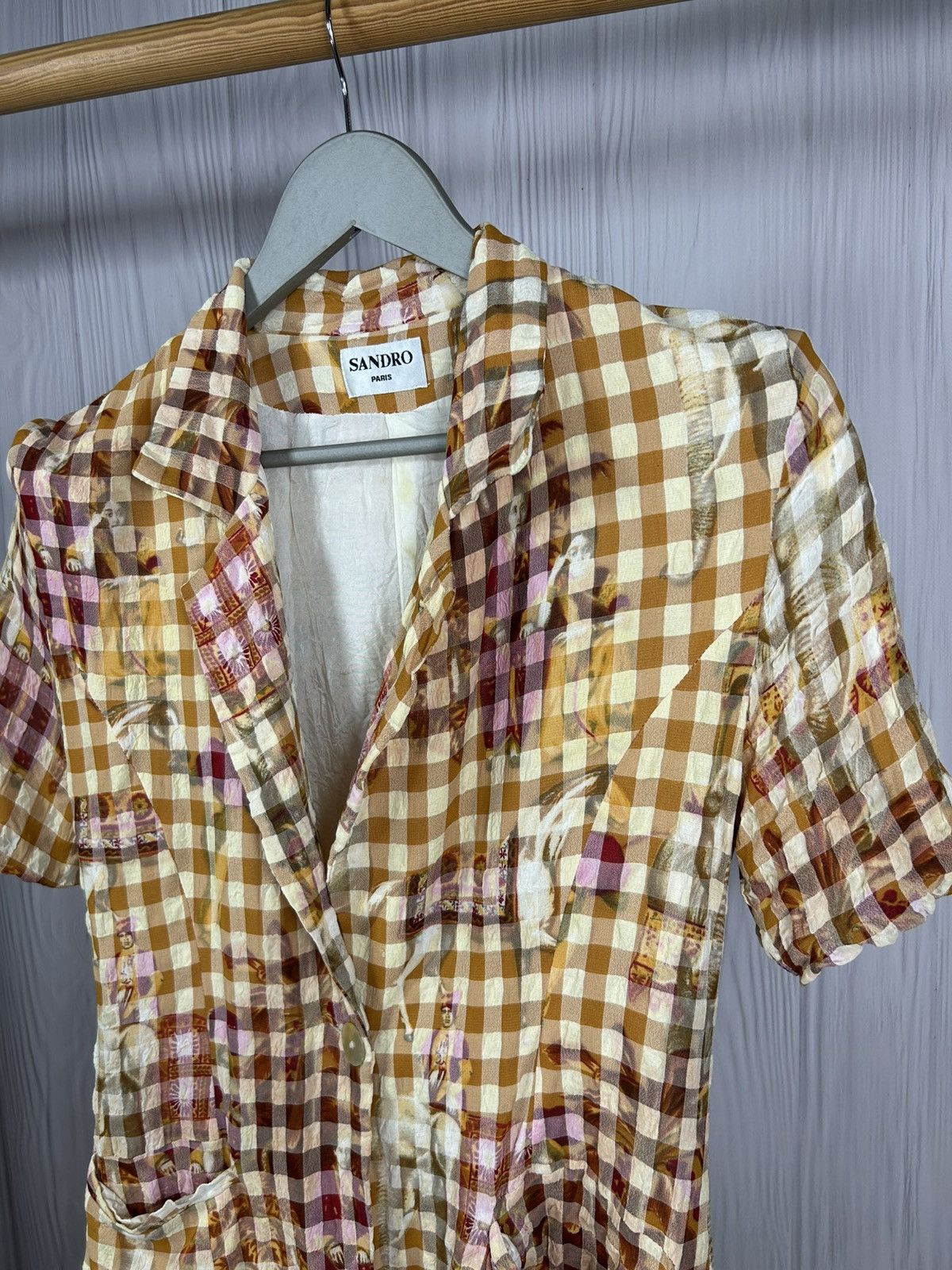 Designer × Sandro Vintage Sandro Blouse Shirt Size 2 Designer Size S / US 4 / IT 40 - 3 Thumbnail