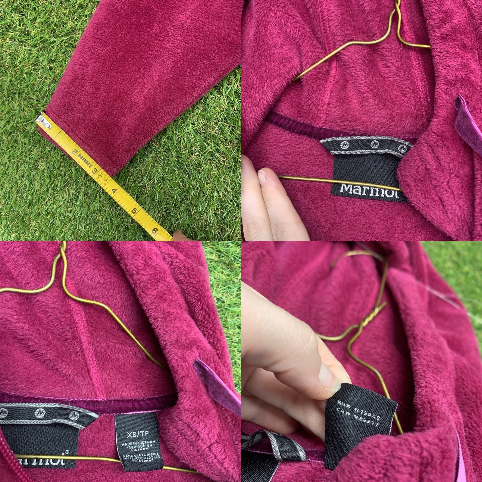 Marmot Marmot Fleece Jacket Womens XS Pink Fuschia Full Zip Outdoor Casual Jacket Womens XS Marmot Fur Trim Sherpa Lining Size XS / US 0-2 / IT 36-38 - 8 Thumbnail