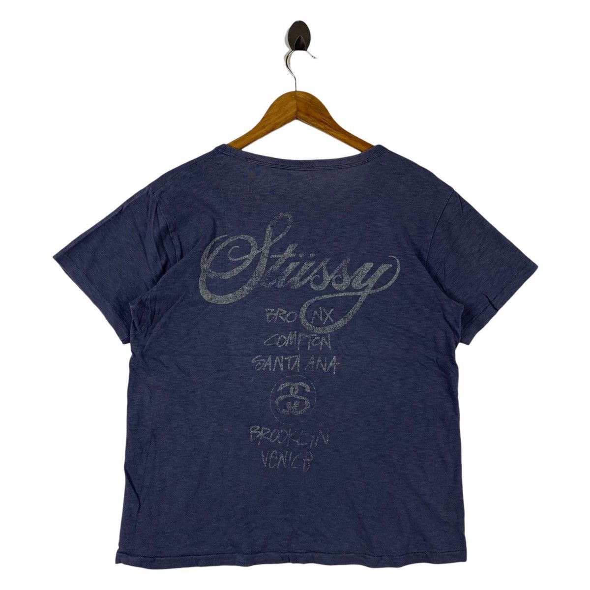 Stussy CHAMPION X STUSSY world Tour big logo tee Size US M / EU 48-50 / 2 - 4 Thumbnail
