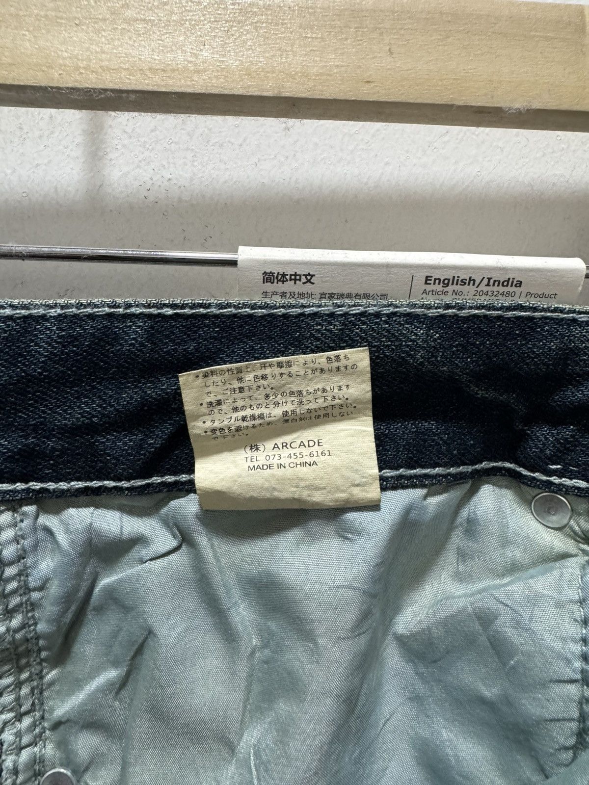 Vintage VINTAGE ARCADE CARGO STYLE RARE DISTRESSED DENIM JEANS Size US 29 - 16 Thumbnail