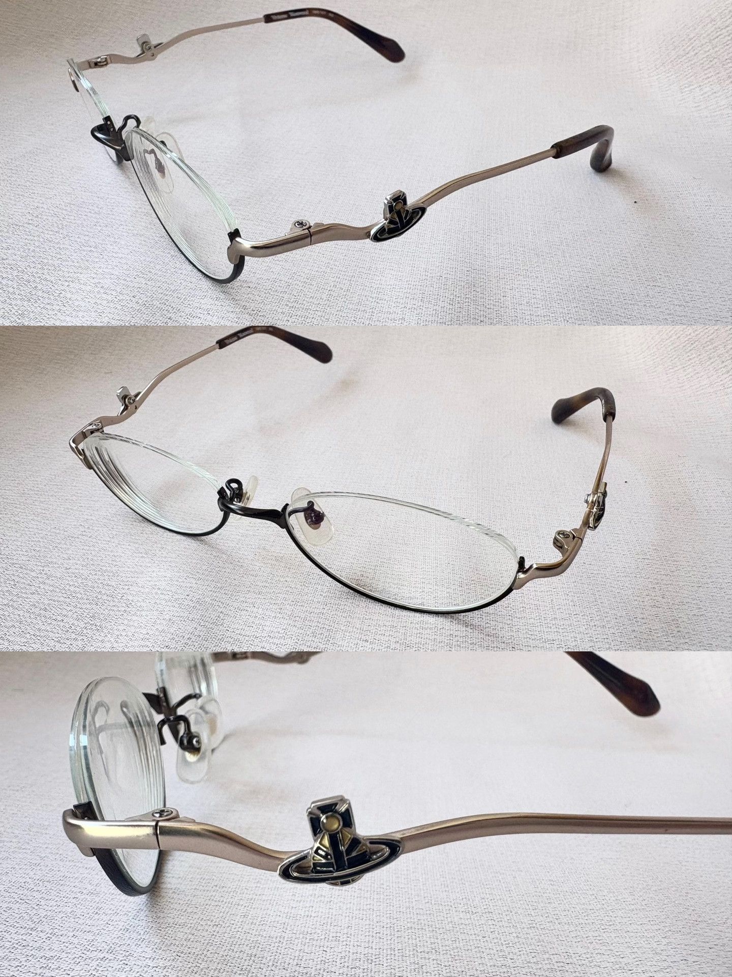 Vivienne Westwood Vivienne Westwood Vintage Saturn Half-Frame Glasses Size ONE SIZE - 1 Thumbnail